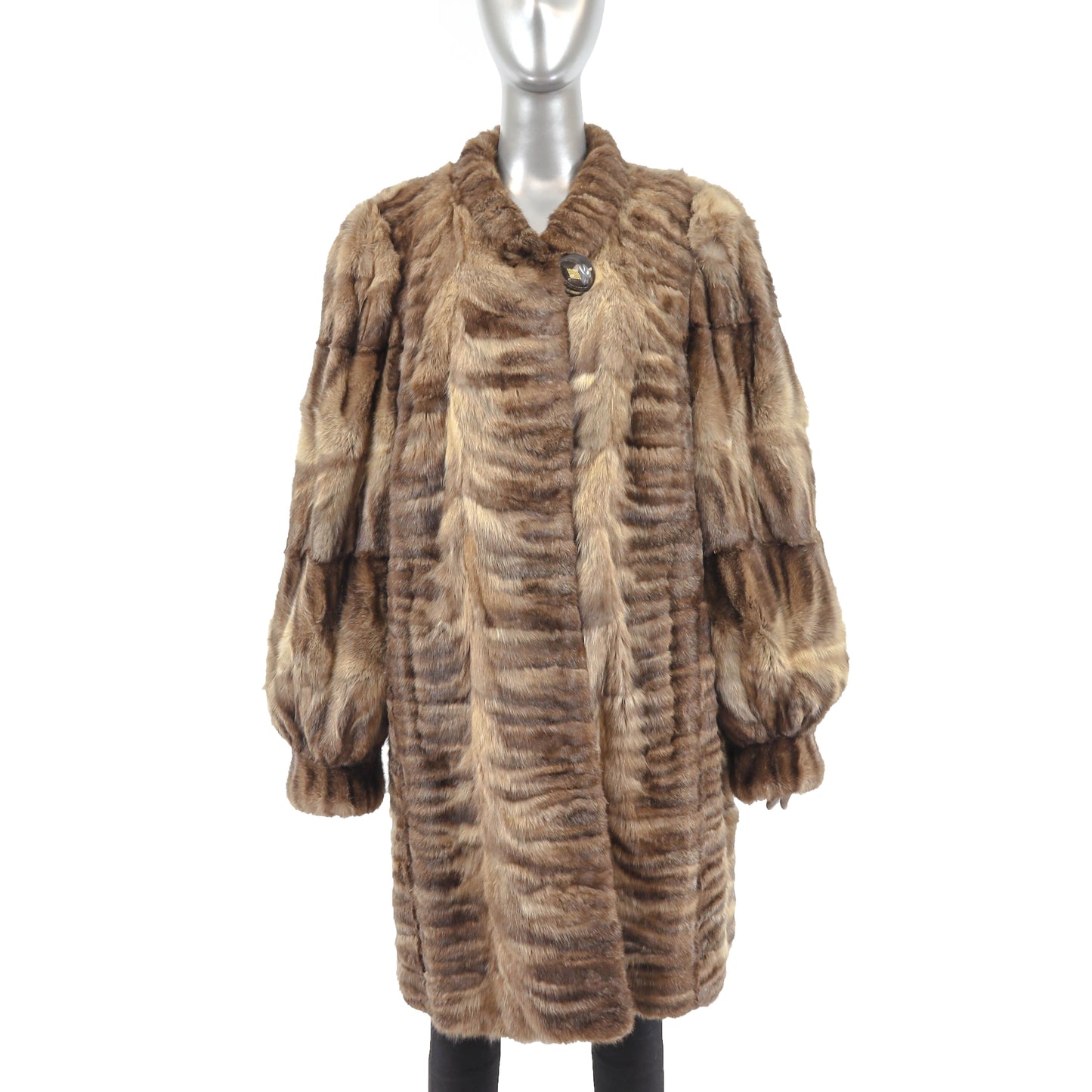 Brown Section Sable 3/4 Coat- Size XL