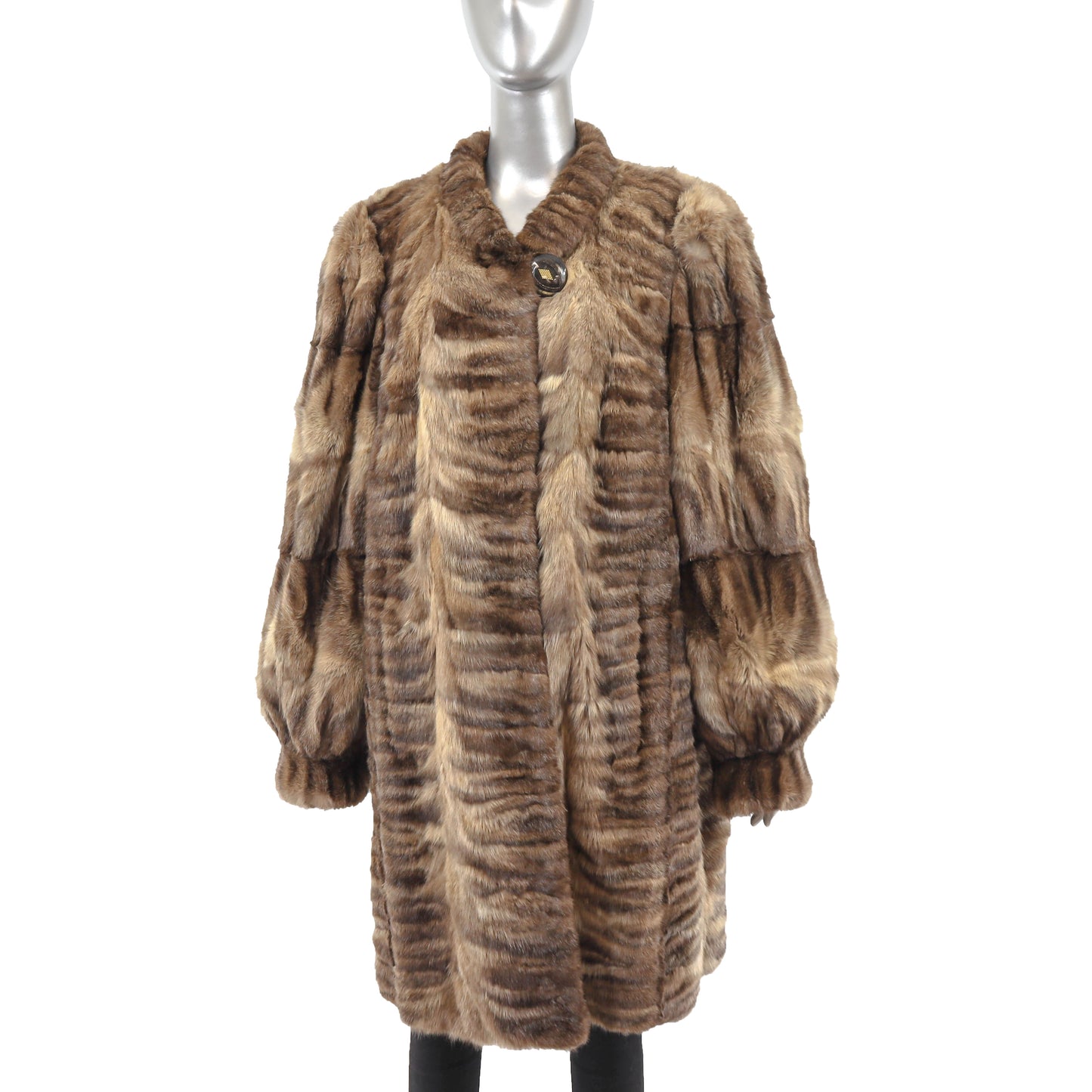 Brown Section Sable 3/4 Coat- Size XL