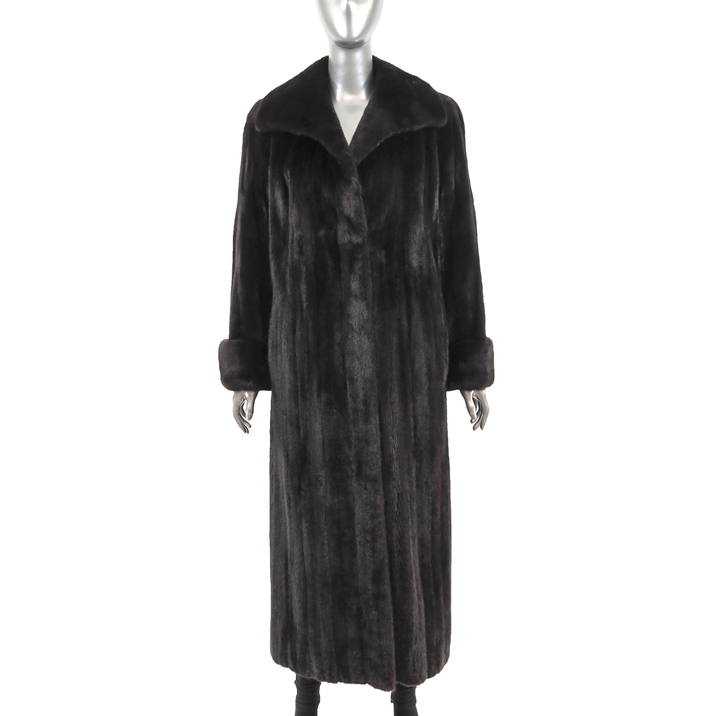 Black Mink Coat- Size M