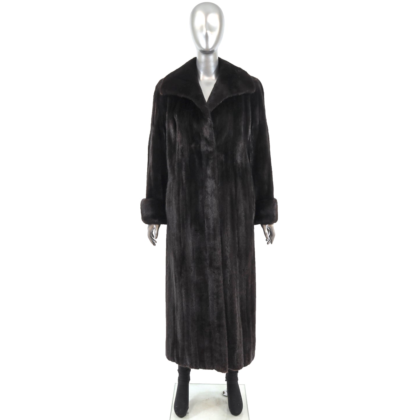 Black Mink Coat- Size M