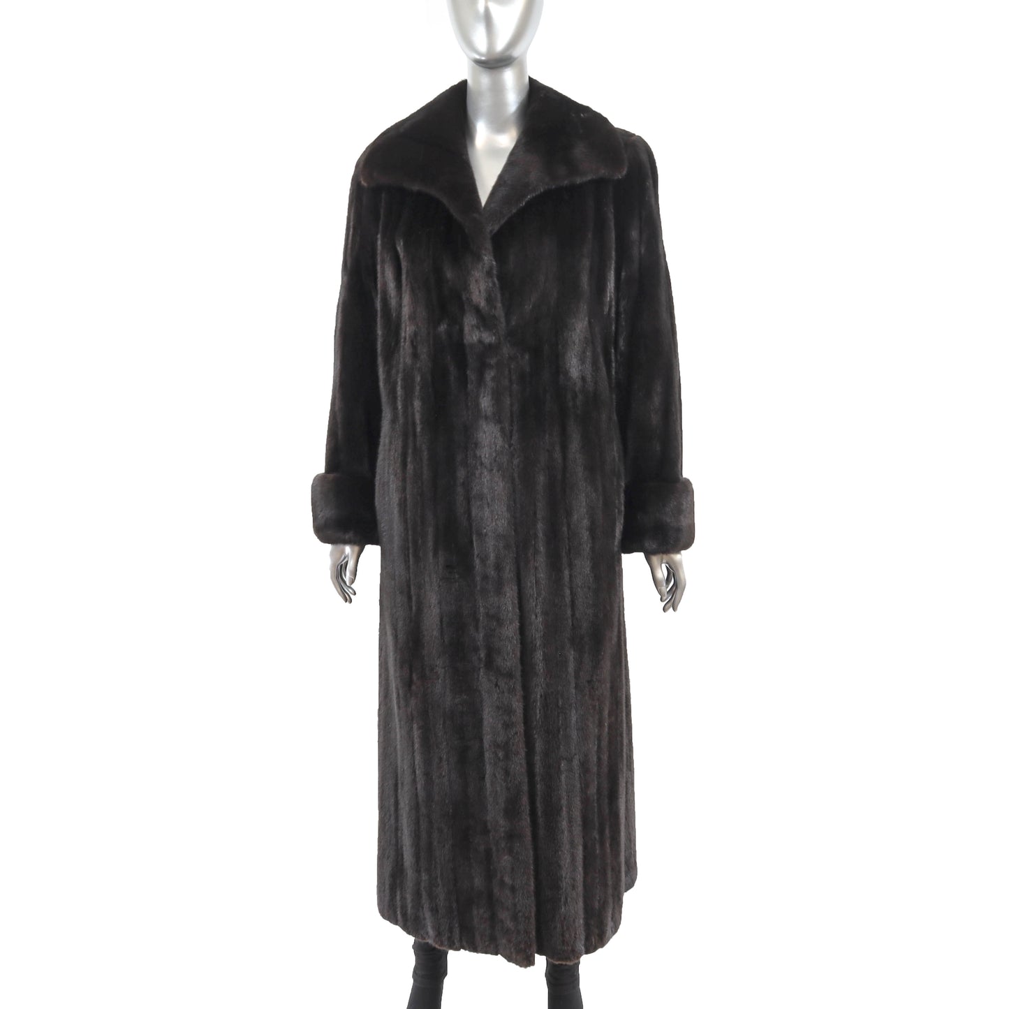 Black Mink Coat- Size M