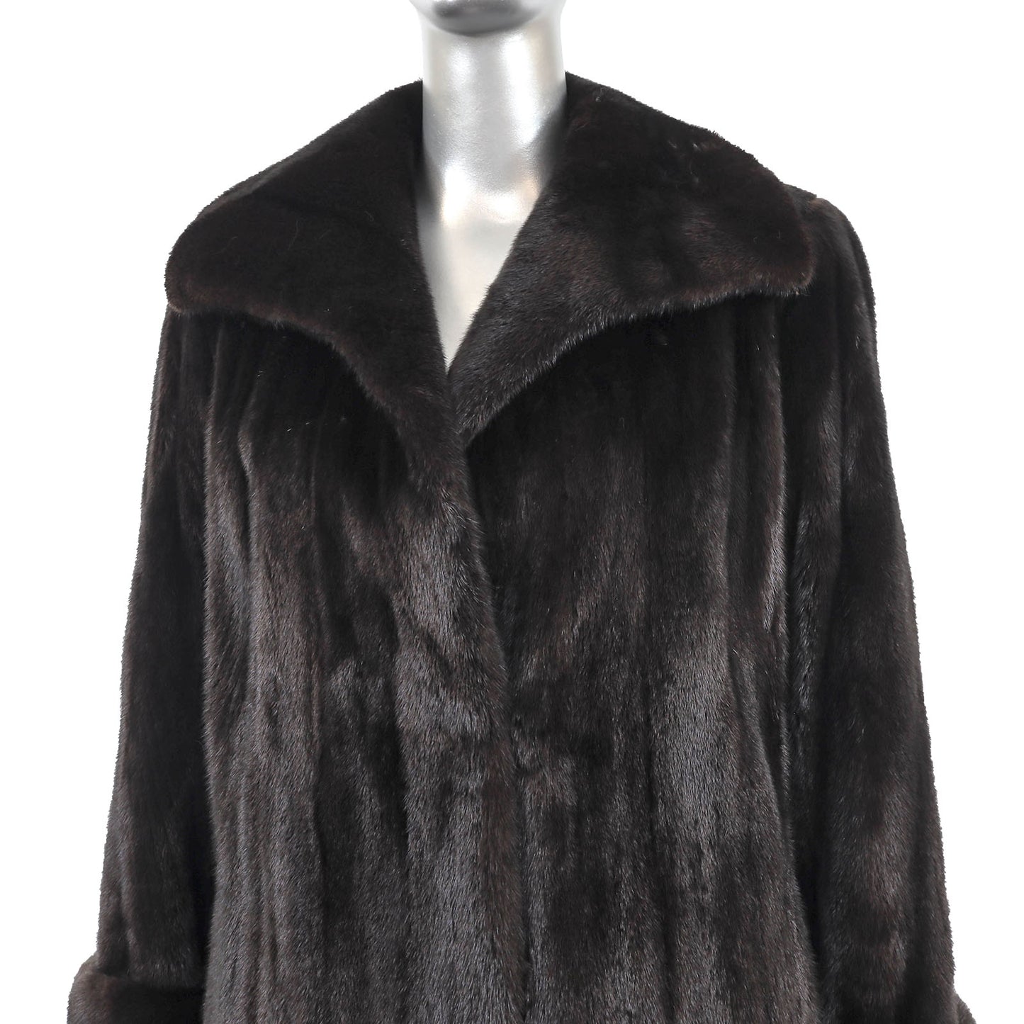 Black Mink Coat- Size M