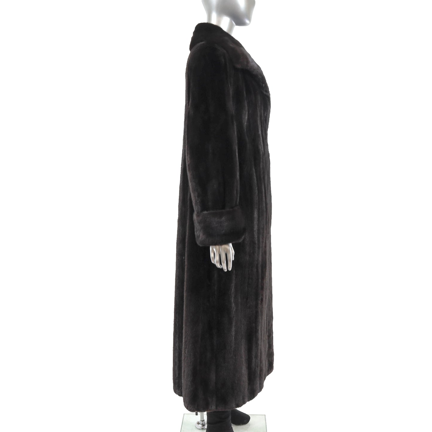 Black Mink Coat- Size M