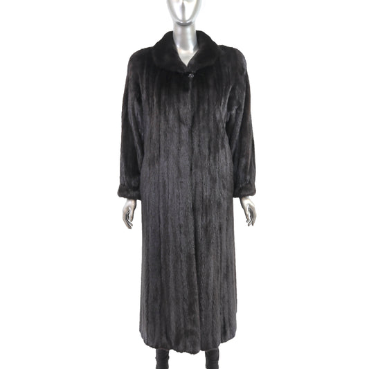 Black Mink Coat- Size L