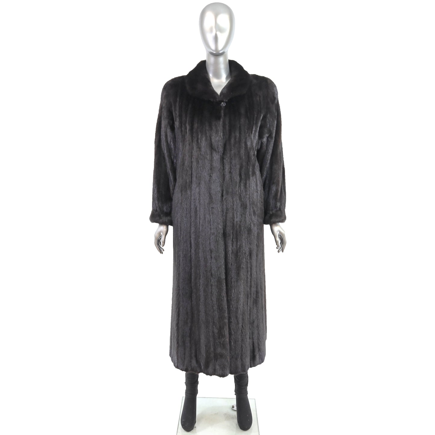 Black Mink Coat- Size L