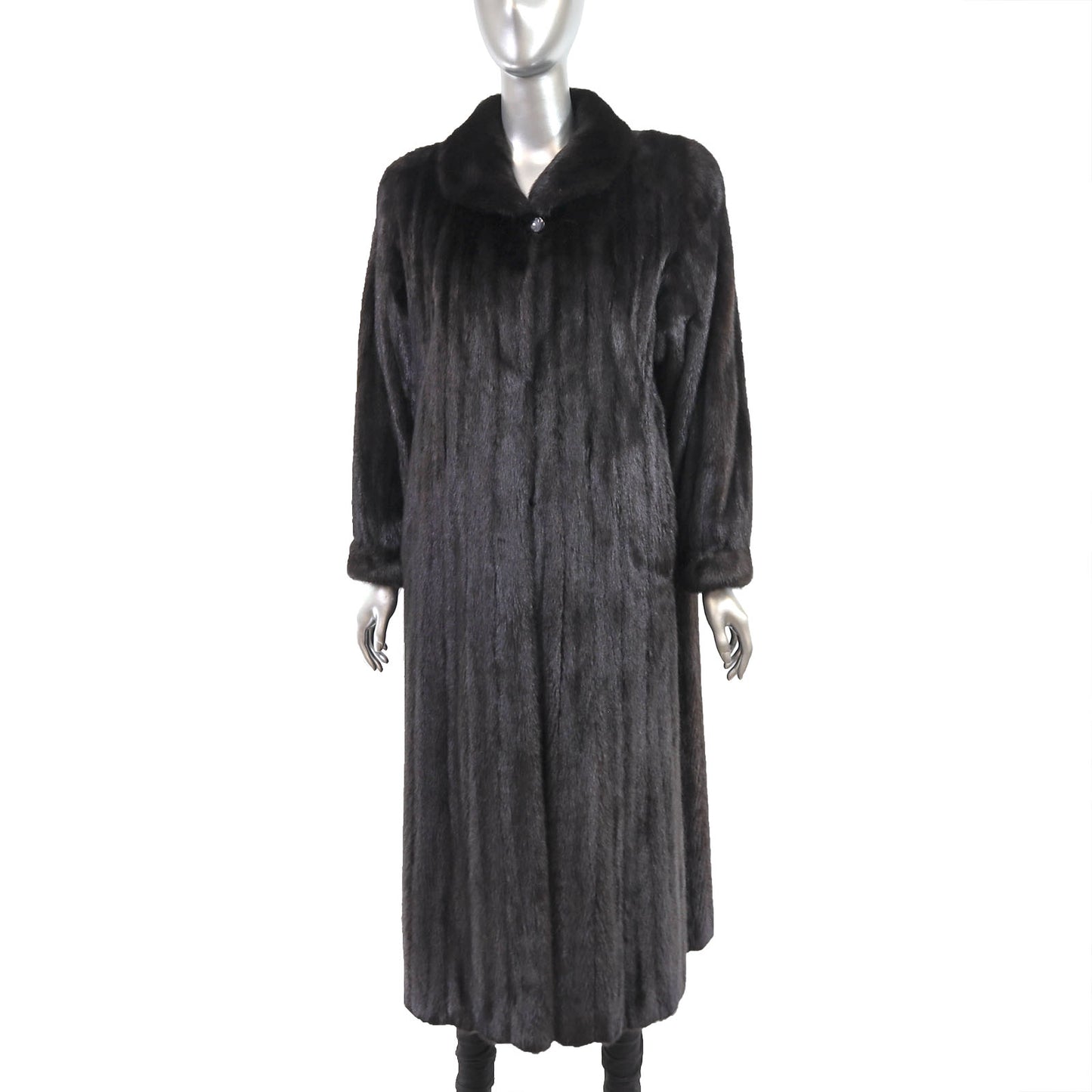 Black Mink Coat- Size L