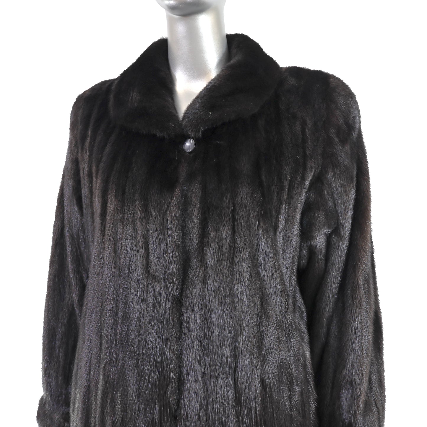 Black Mink Coat- Size L