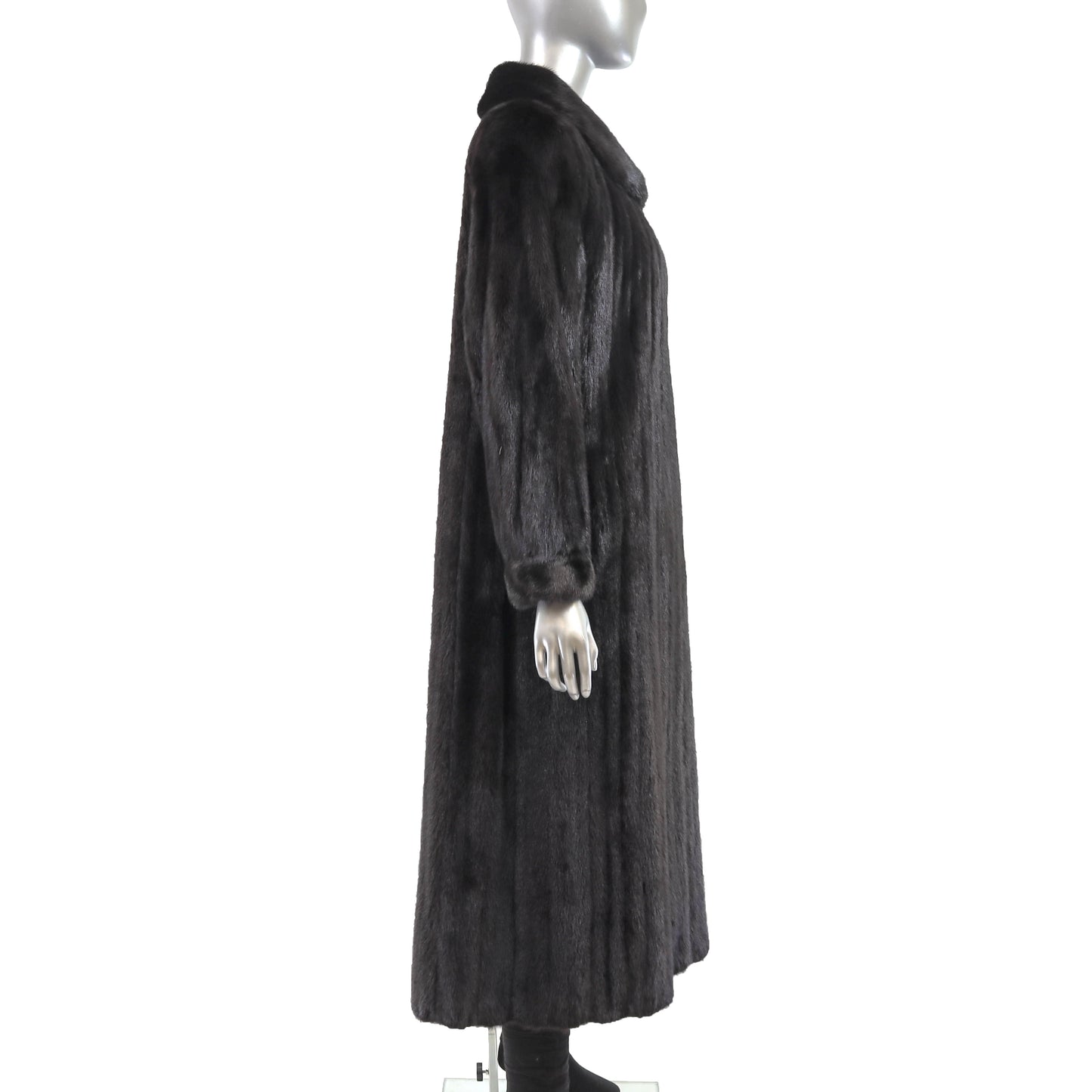 Black Mink Coat- Size L