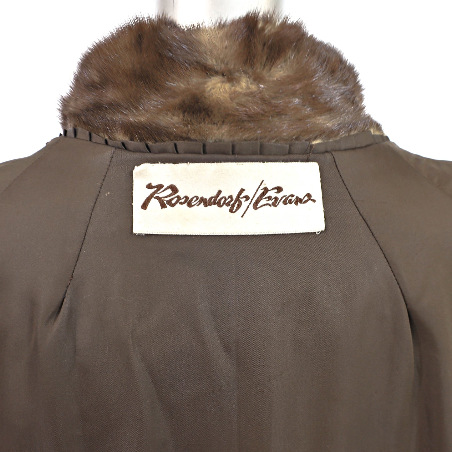 Rosendorf Evans Brown Mink Coat- Size XL