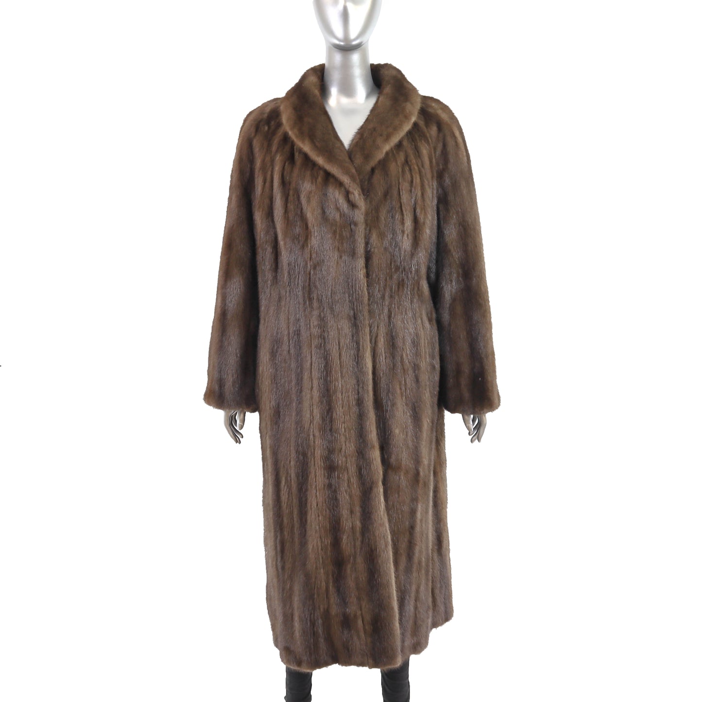 Rosendorf Evans Brown Mink Coat- Size XL