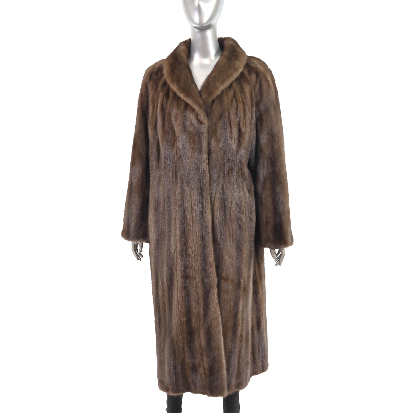 Rosendorf Evans Brown Mink Coat- Size XL