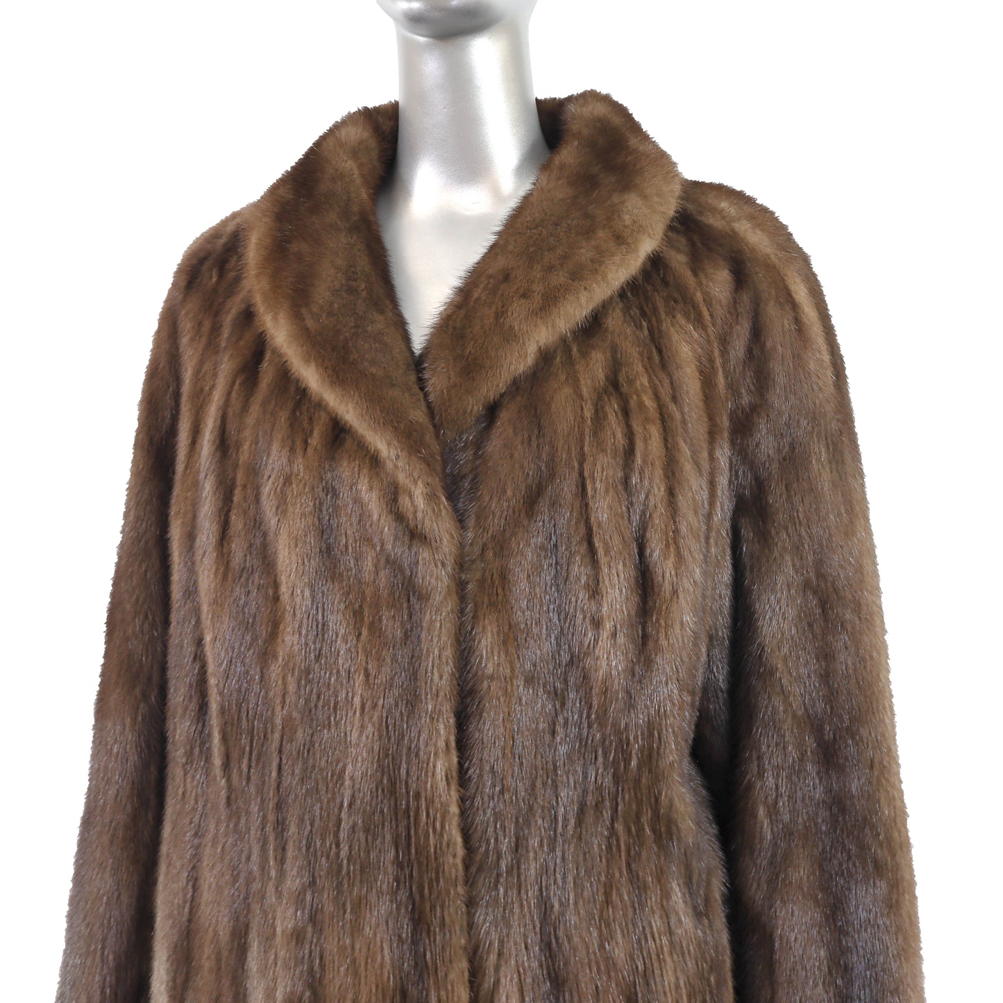 Rosendorf Evans Brown Mink Coat- Size XL