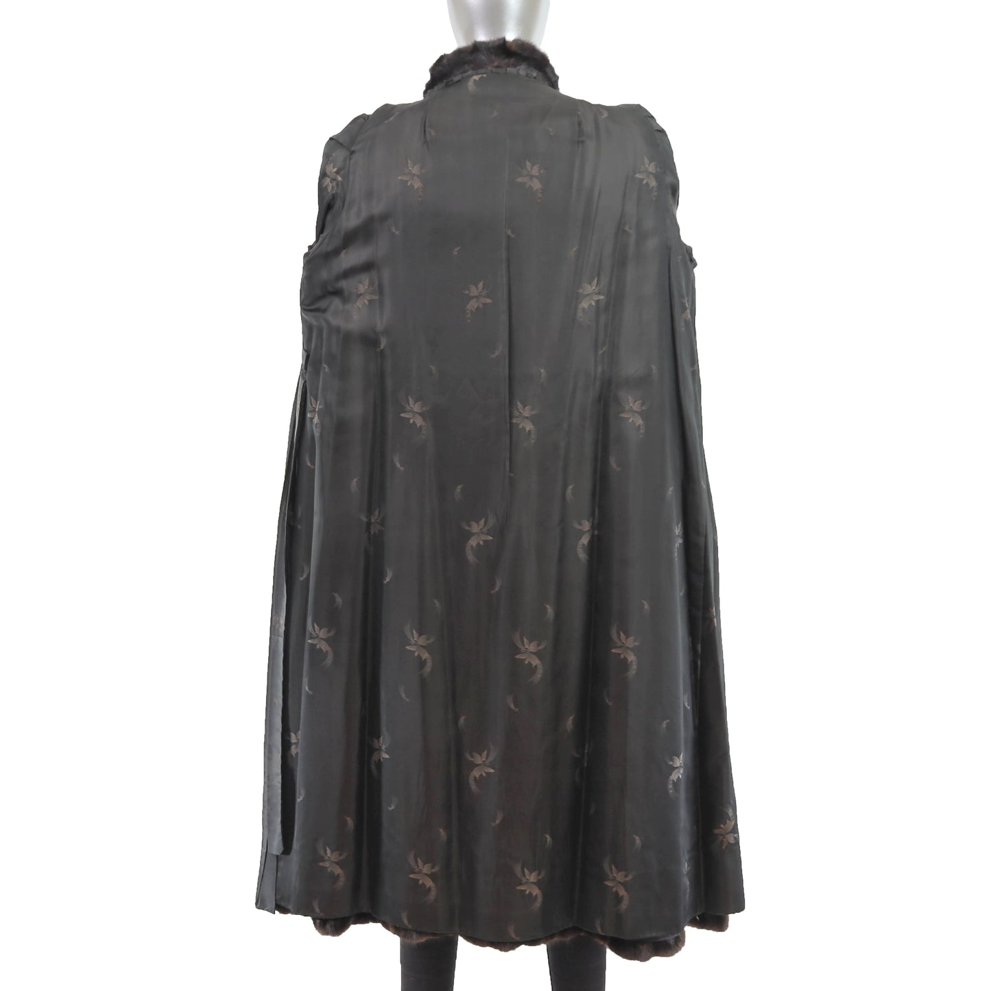 Black Mink Coat- Size L