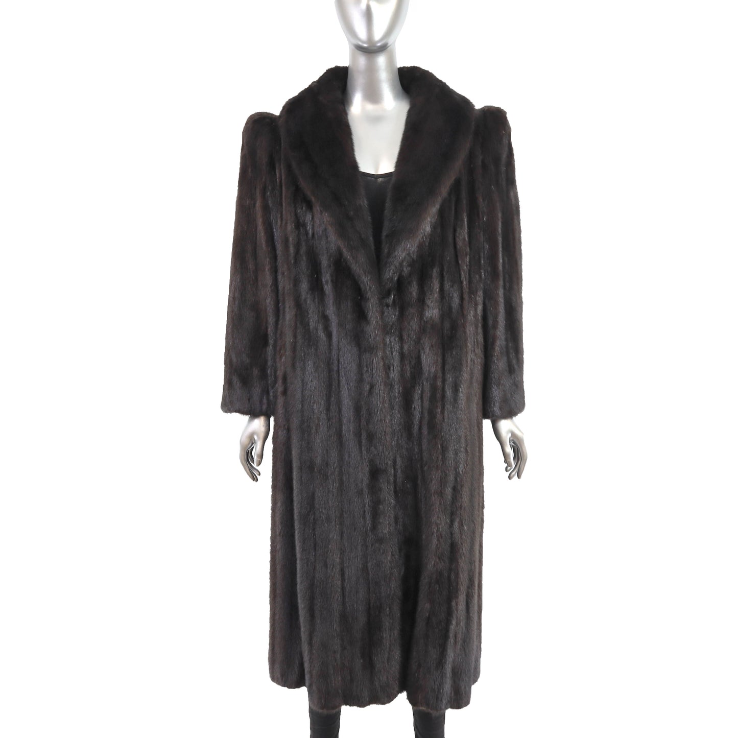 Black Mink Coat- Size L