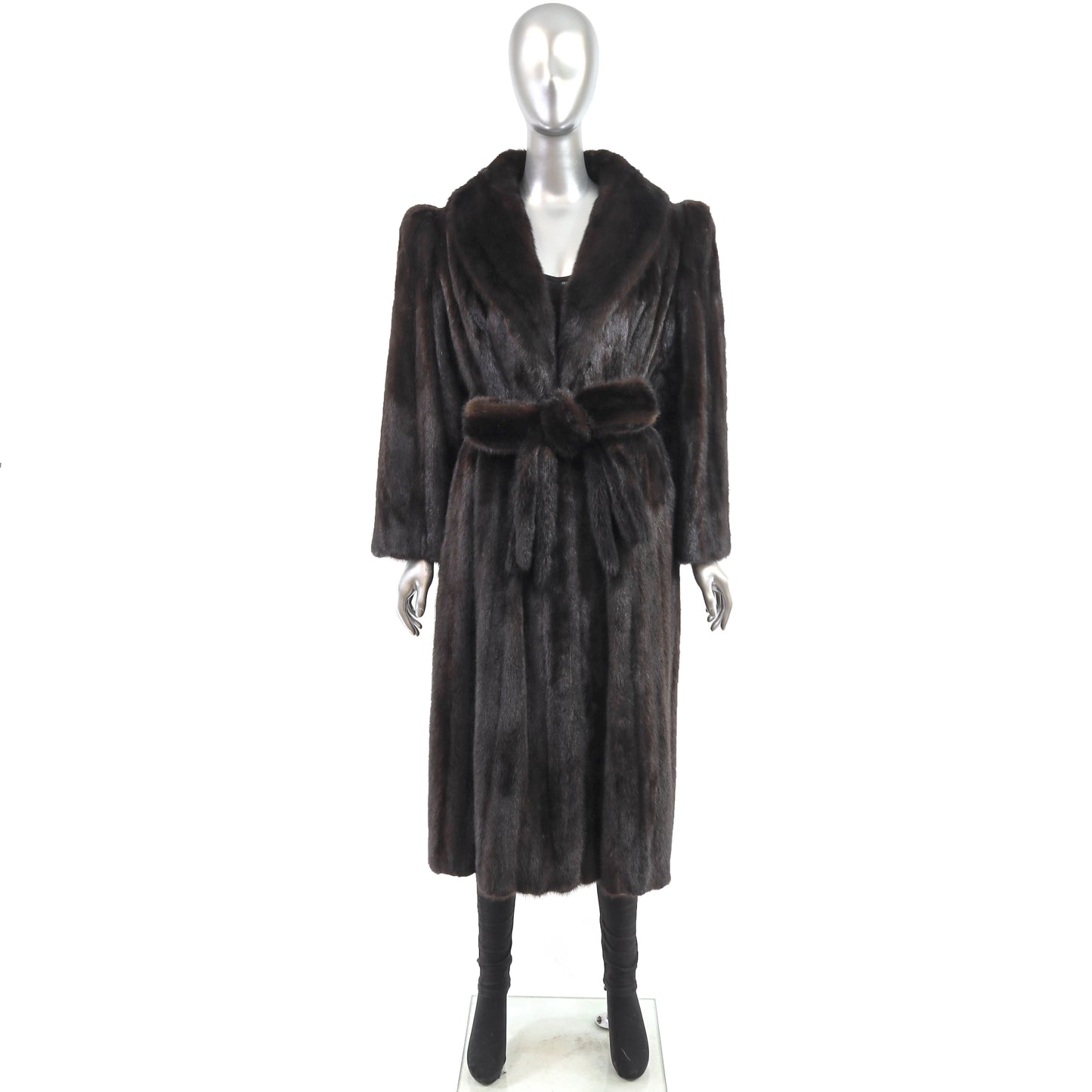 Black Mink Coat- Size L