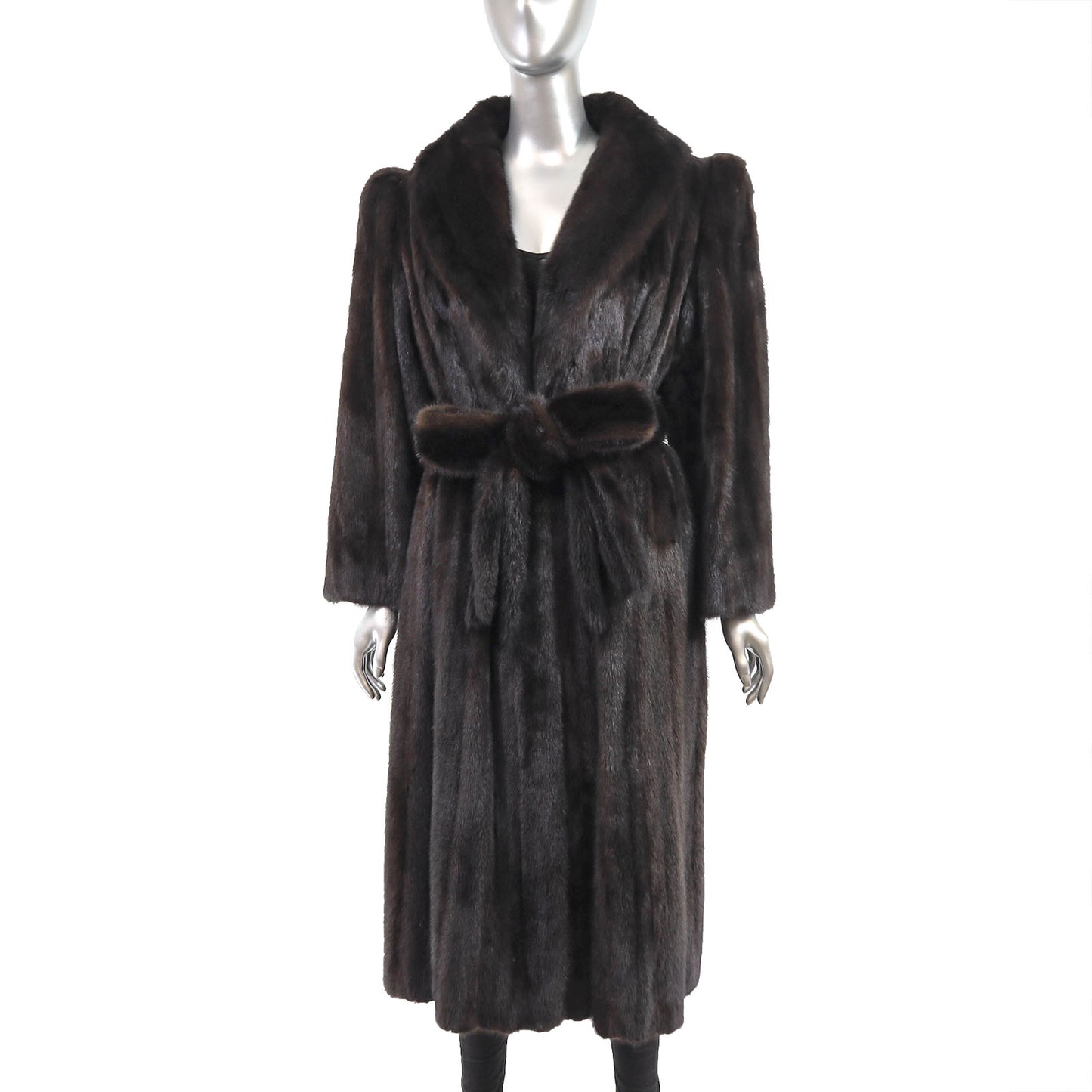 Black Mink Coat- Size L