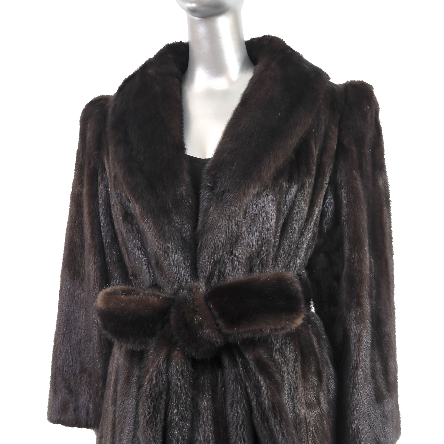 Black Mink Coat- Size L