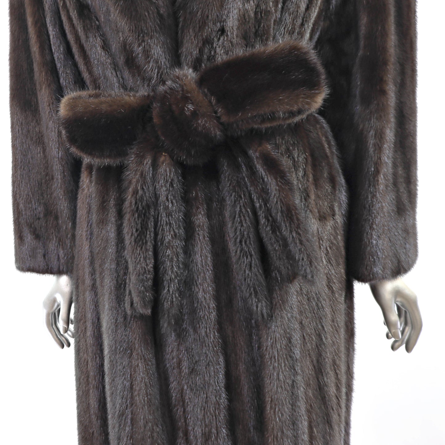 Black Mink Coat- Size L