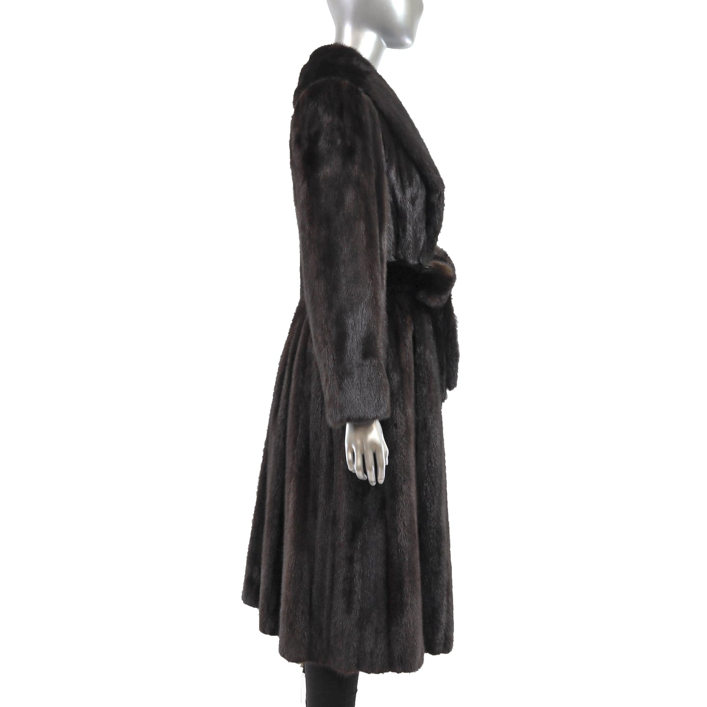 Black Mink Coat- Size L