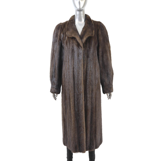 Brown Mink Coat- Size XL