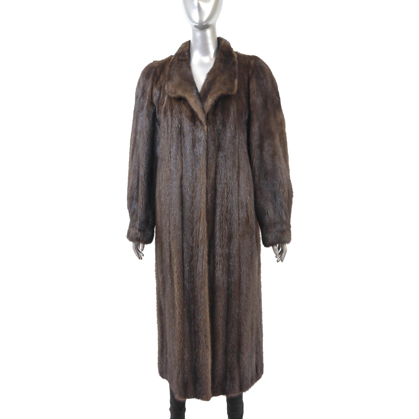 Brown Mink Coat- Size XL