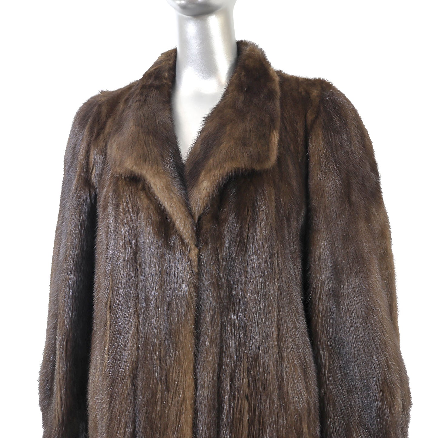 Brown Mink Coat- Size XL