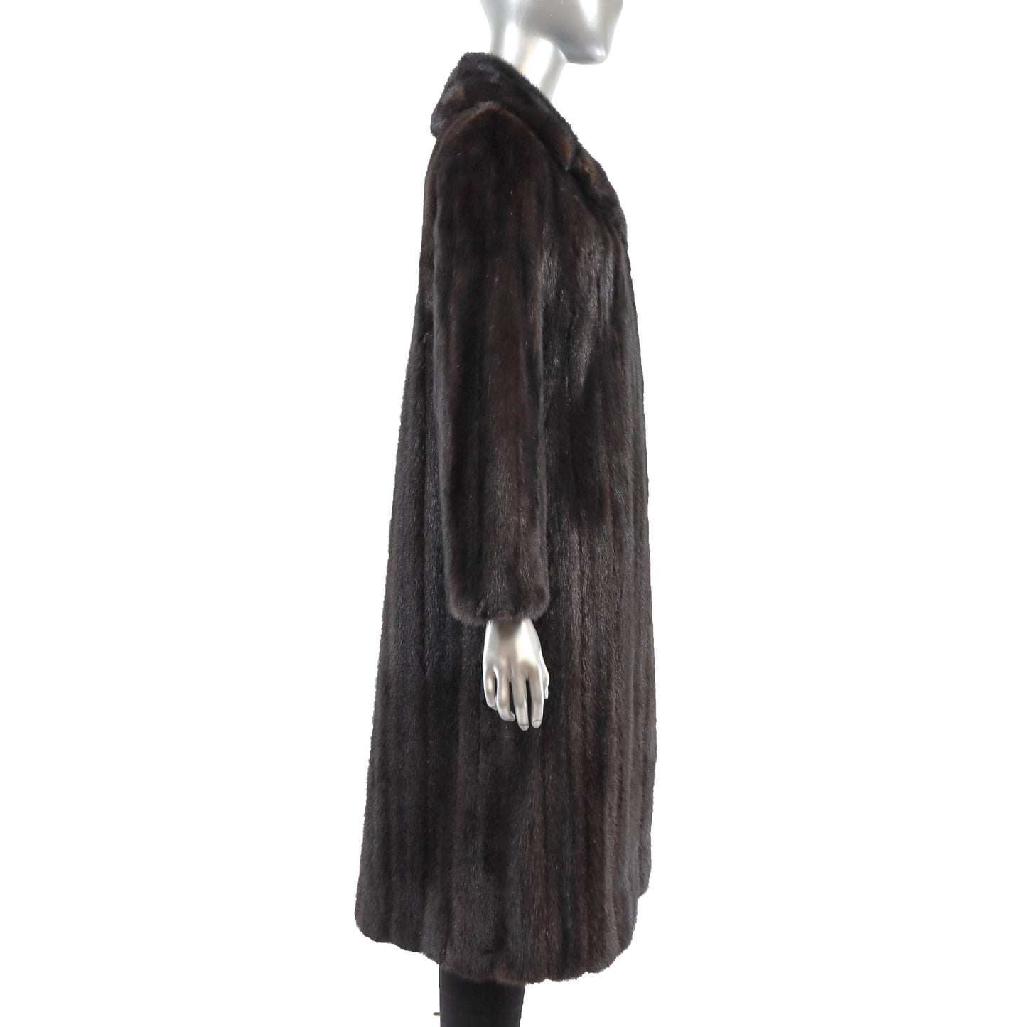 Rosendorf/ Evans Dark Mahogany Mink Coat- Size S