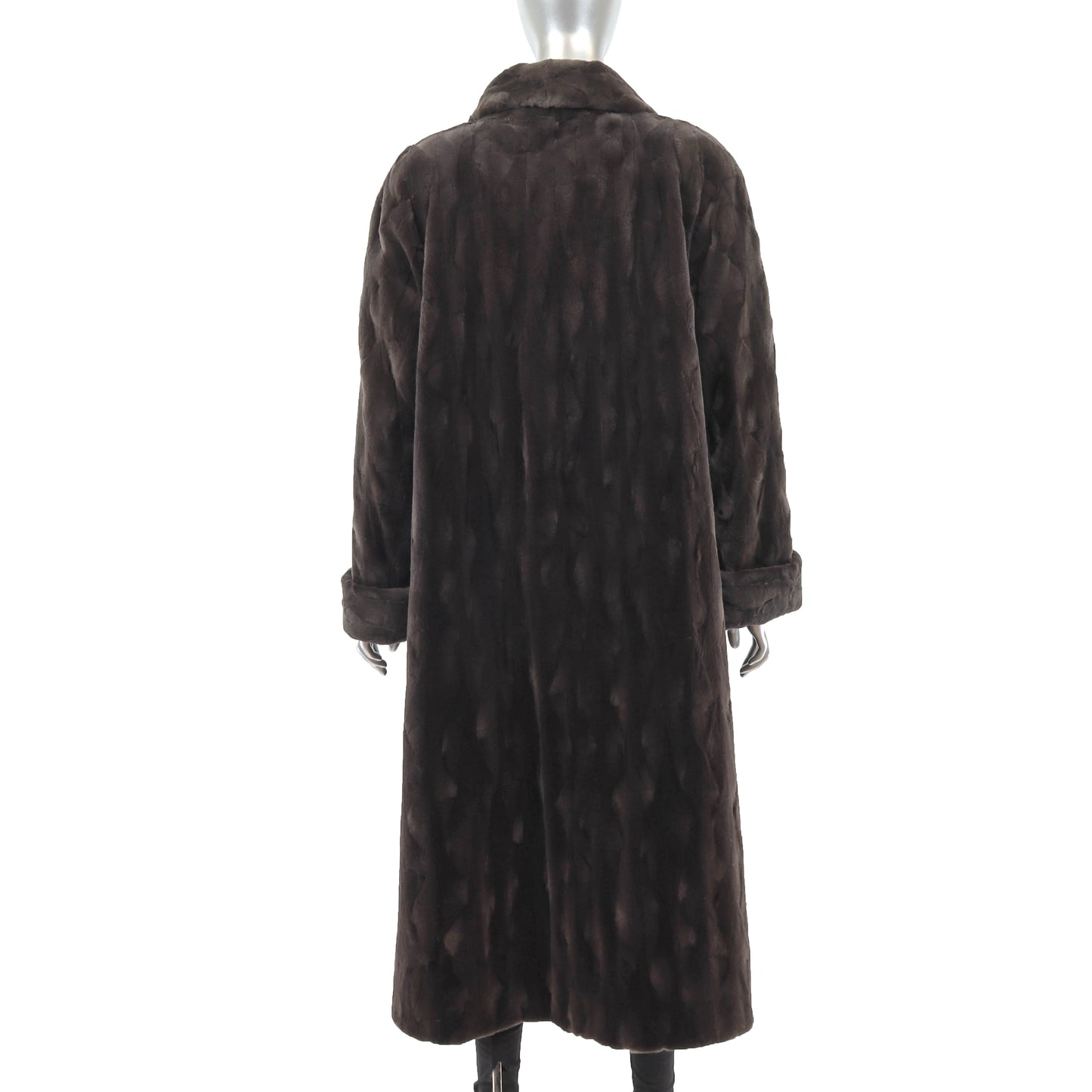 Brown Sheared Mink Coat- Size XL