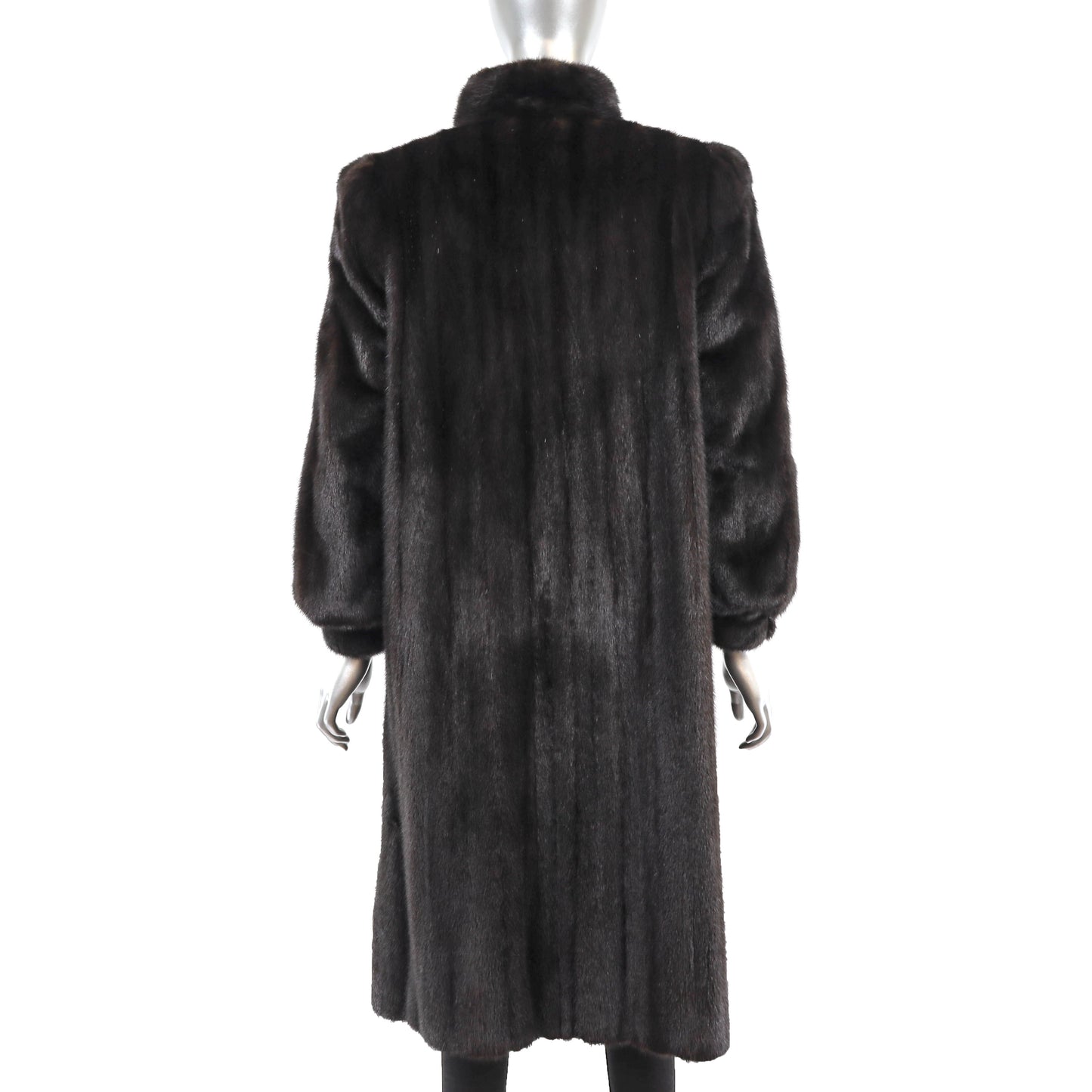 Dark Mahogany Mink Coat- Size M