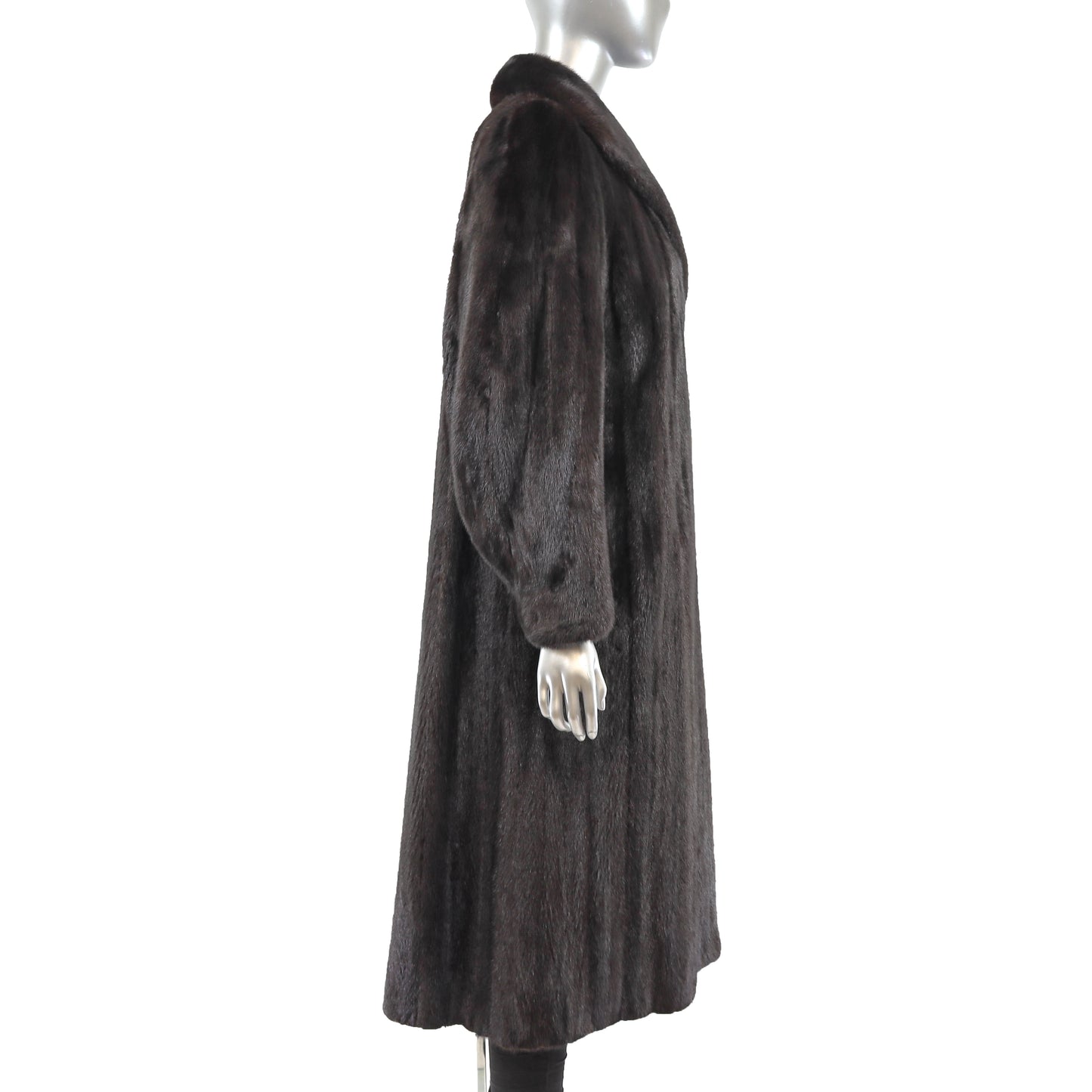 Black Mink Coat- Size M