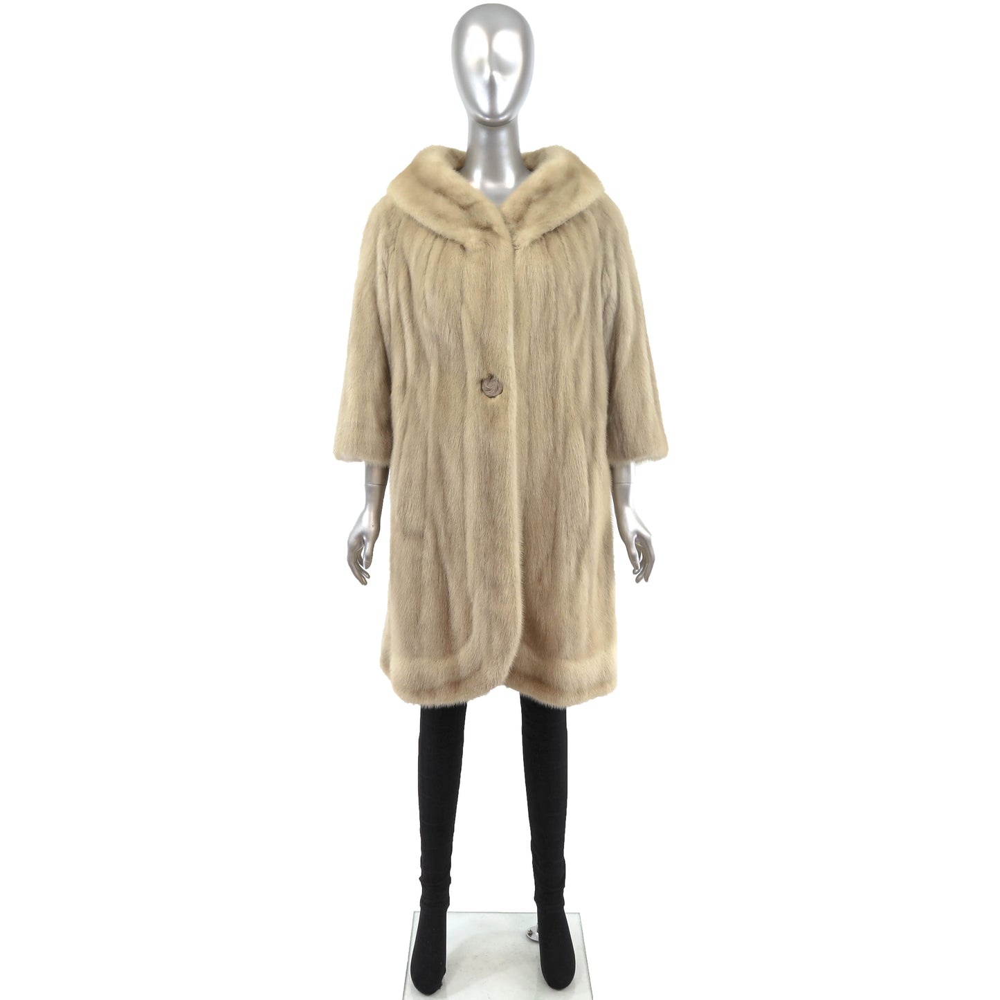 Ivory Mink Coat- Size M