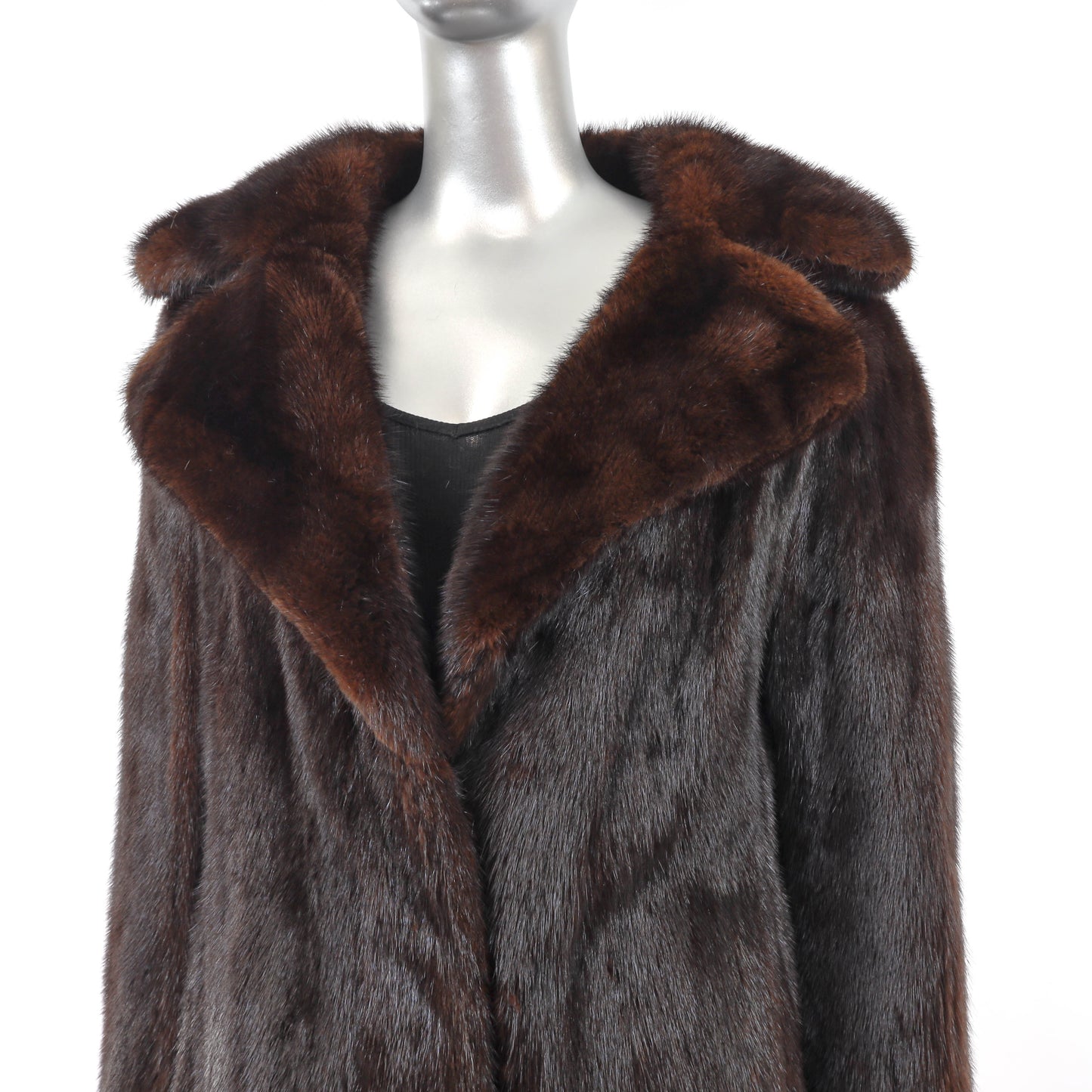 Brown Mink Coat- Size M