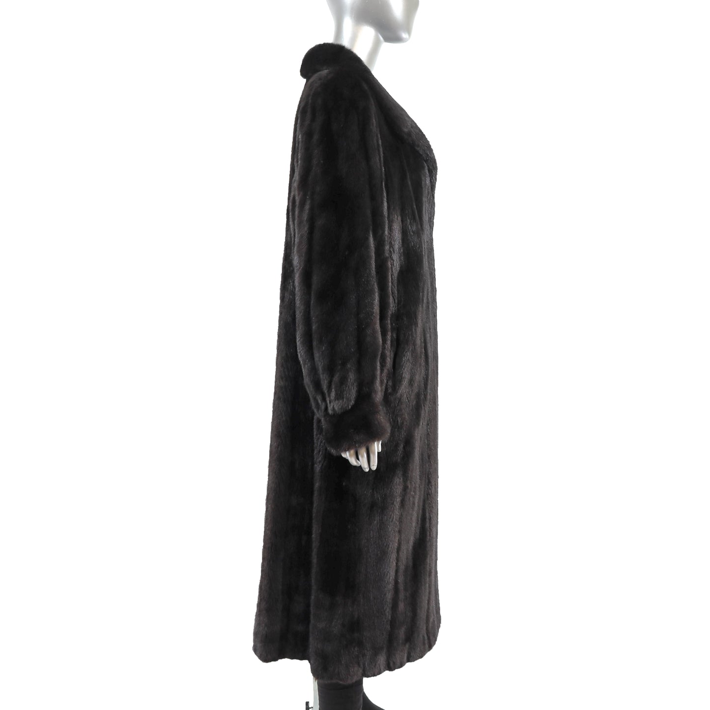 Black Mink Coat- Size L