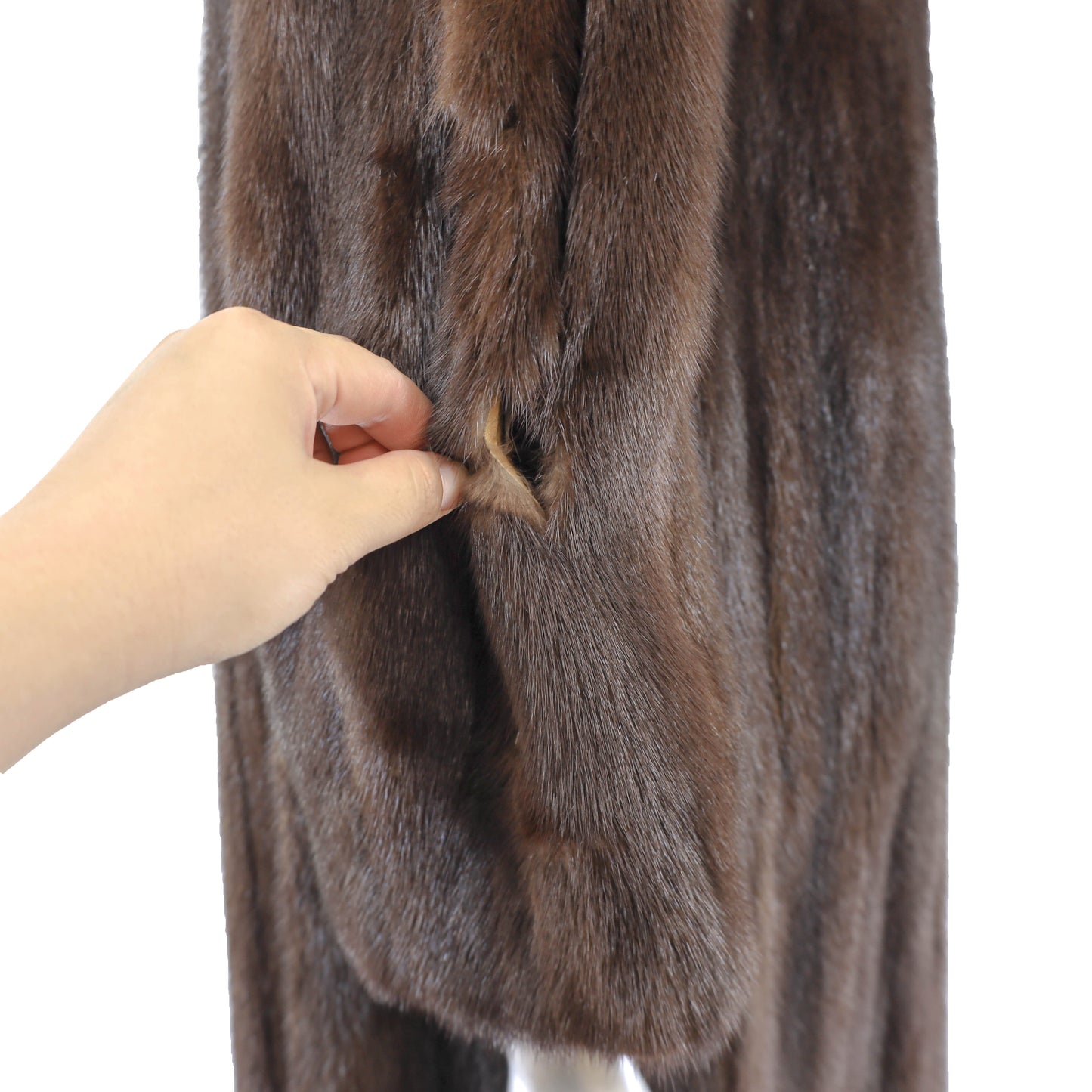 Brown Mink Coat- Size XL