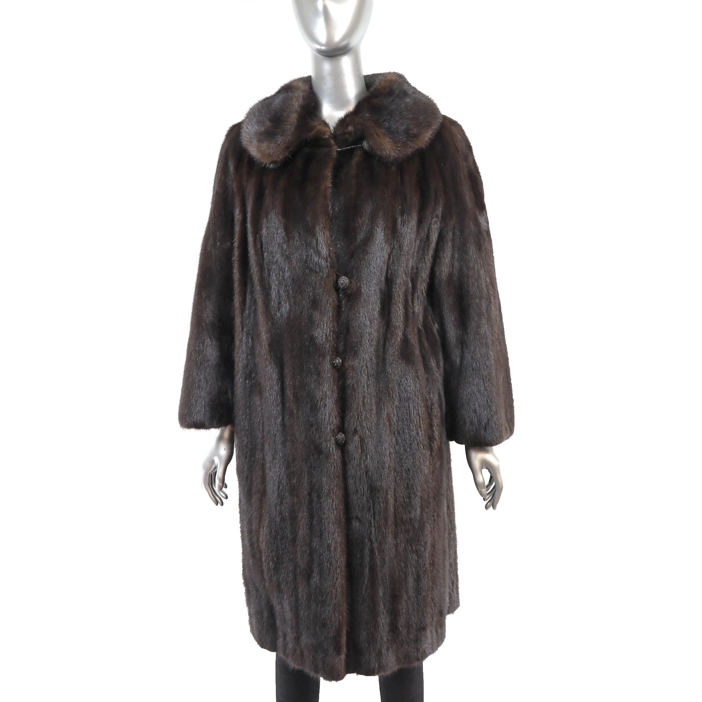 Mahogany Mink Coat- Size XL