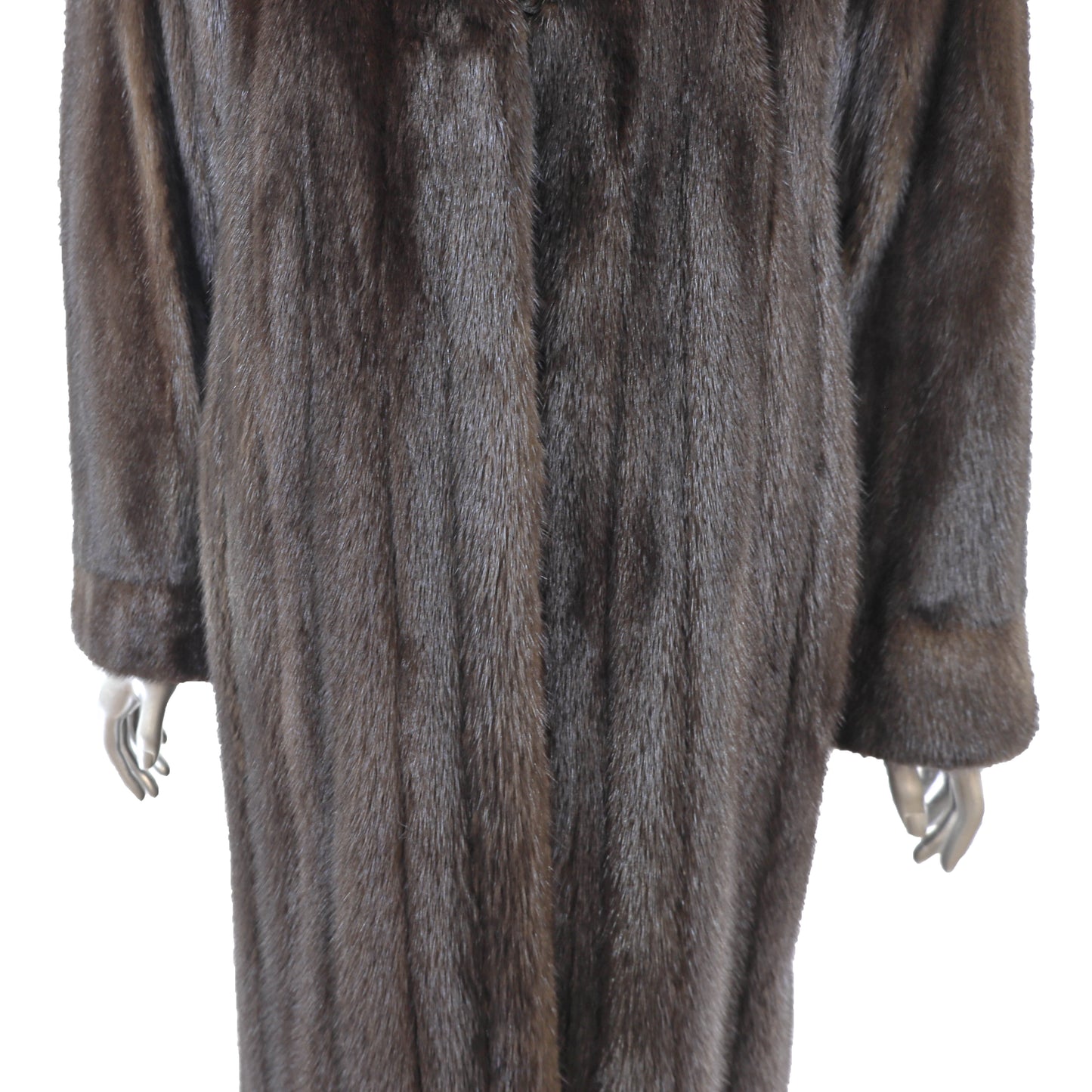 Dark Mahogany Mink Coat- Size M