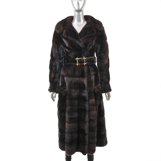 Brown Mink Coat- Size XS