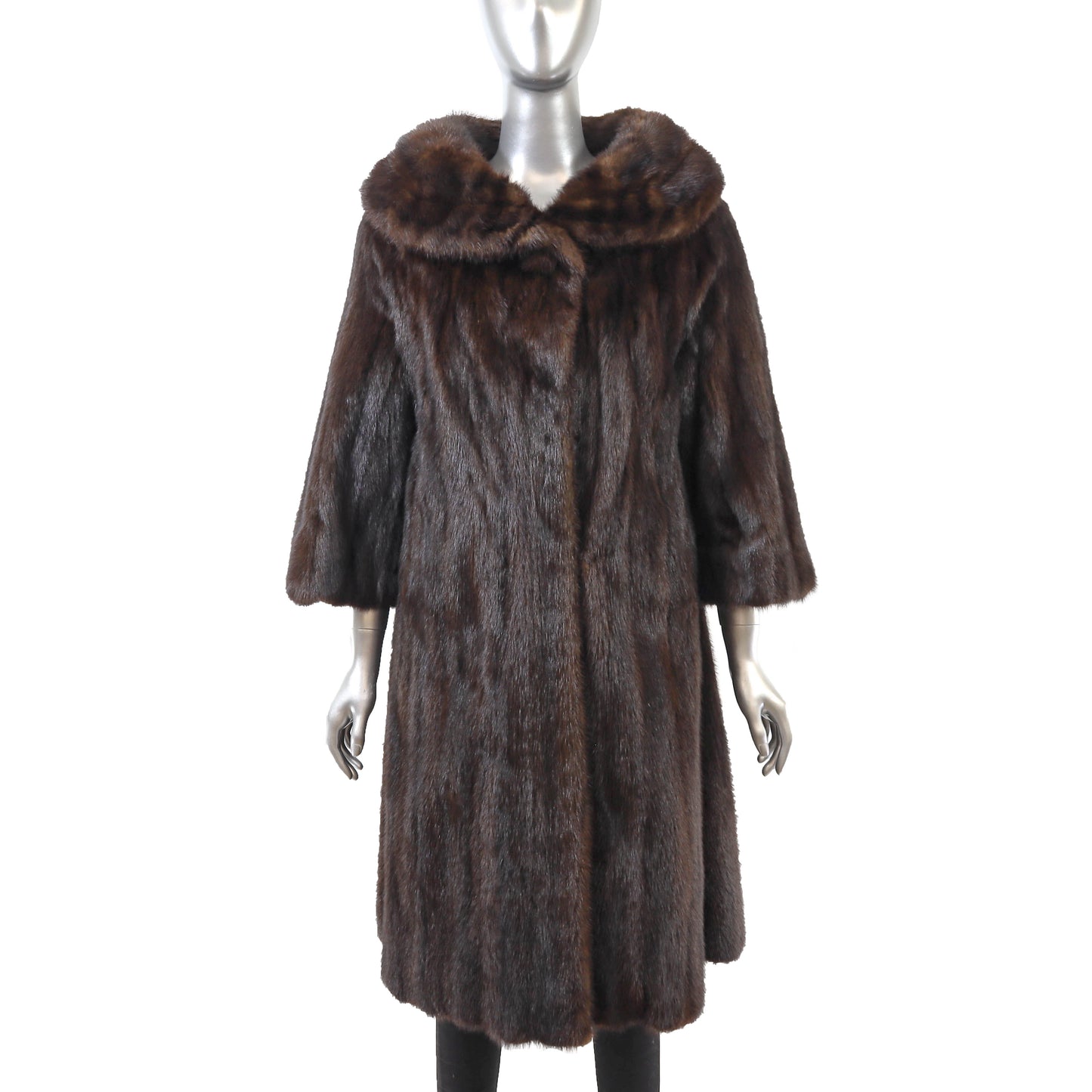 Brown Mink Coat- Size M