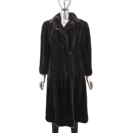 Brown Mink Coat- Size S