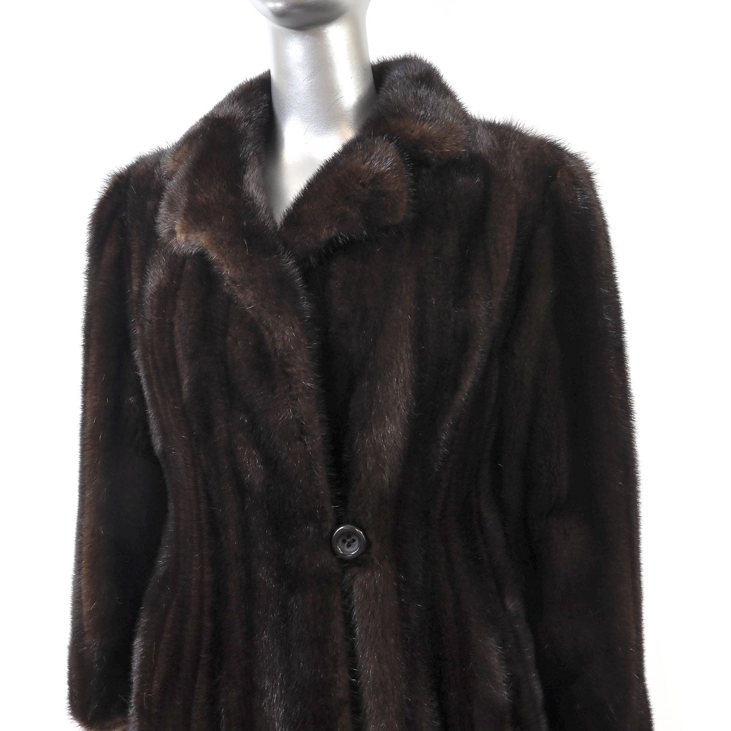 Brown Mink Coat- Size S