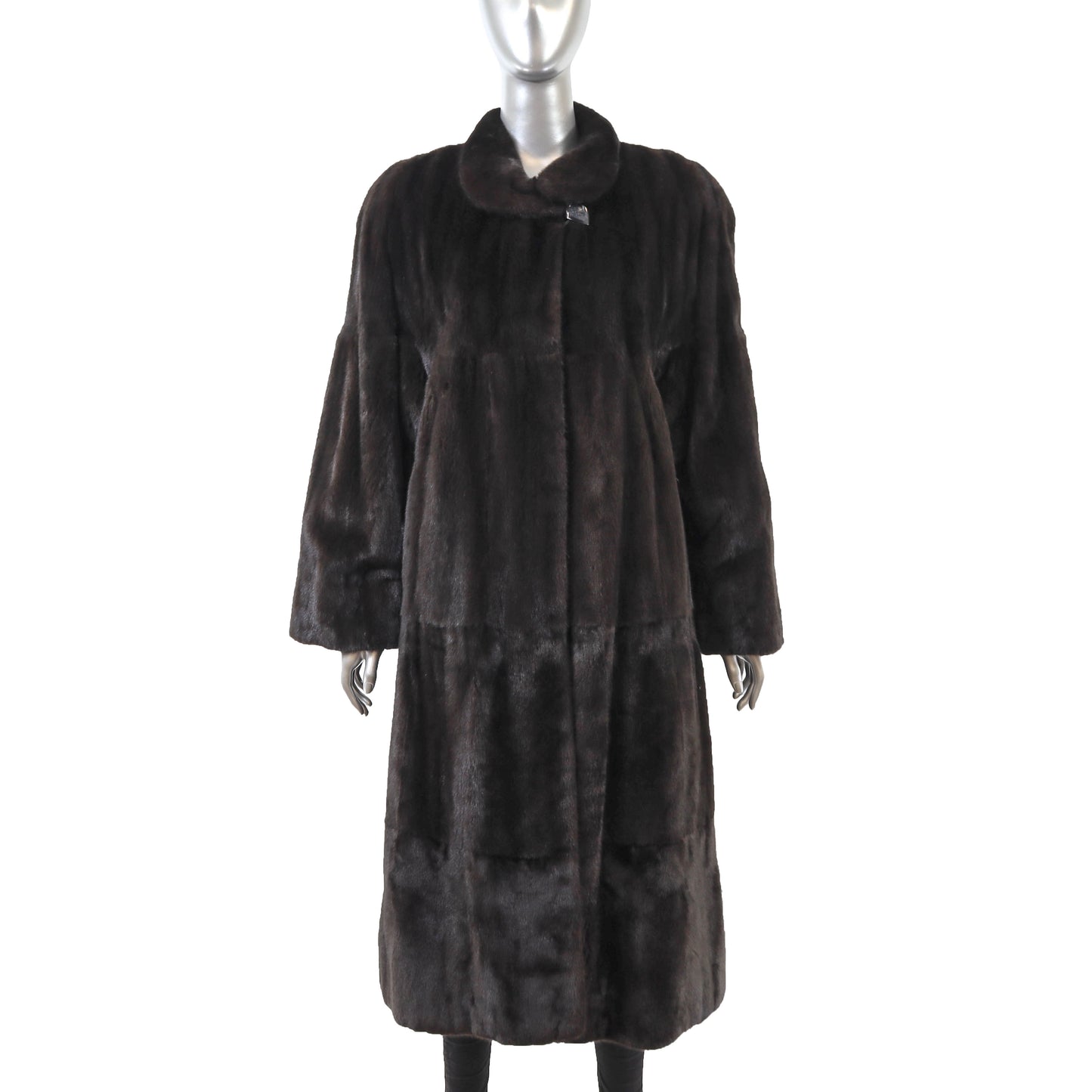 Dark Brown Reversible Mink Coat- Size XL