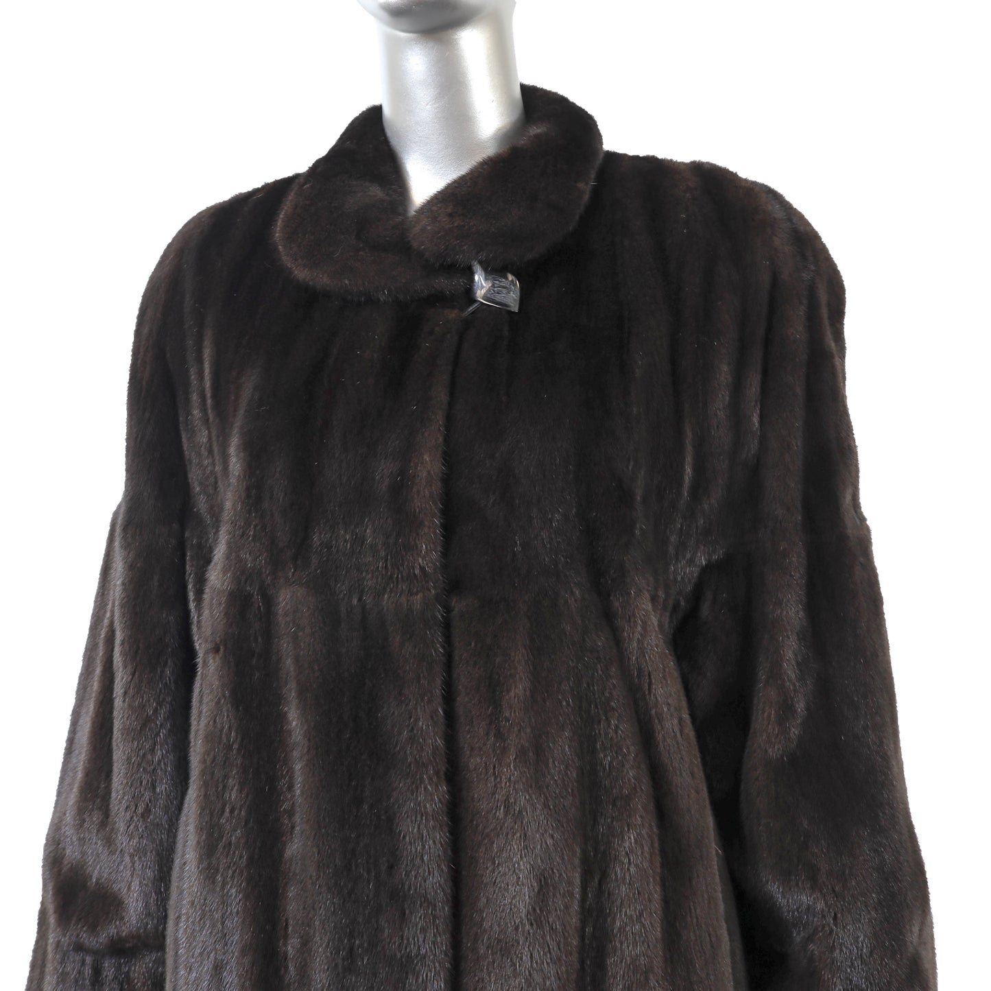 Dark Brown Reversible Mink Coat- Size XL