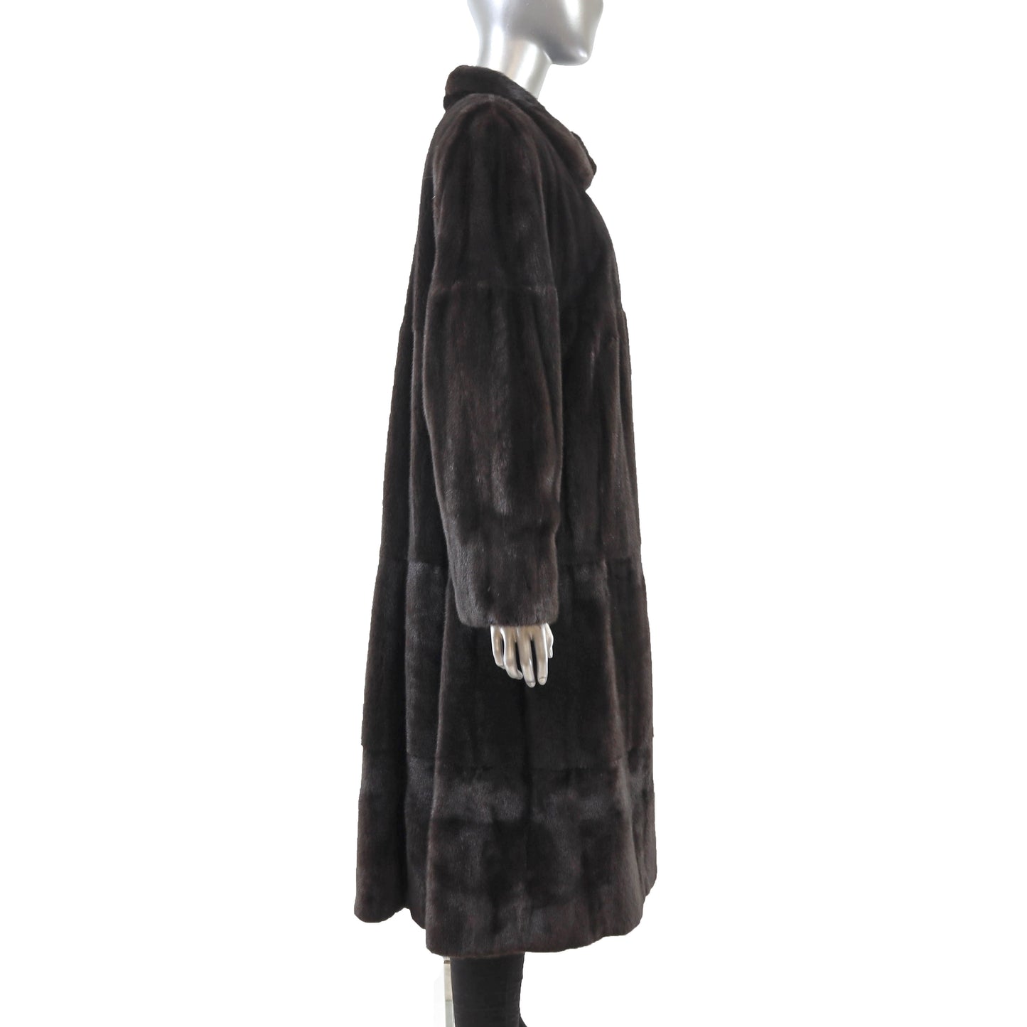 Dark Brown Reversible Mink Coat- Size XL