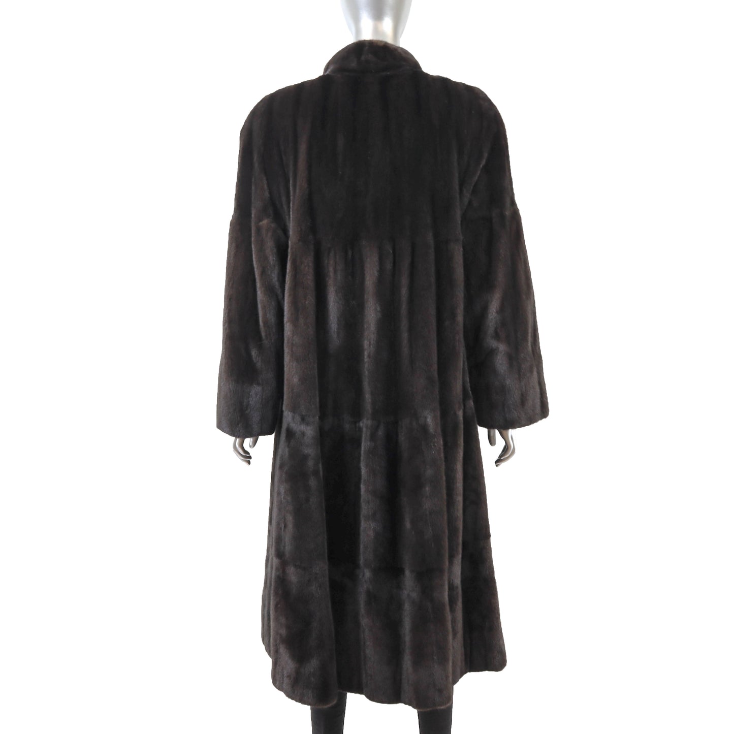 Dark Brown Reversible Mink Coat- Size XL