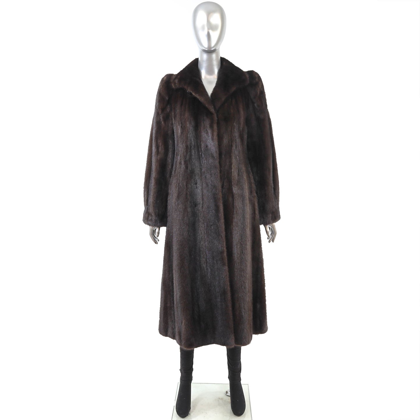 Dark Brown Mink Coat- Size S