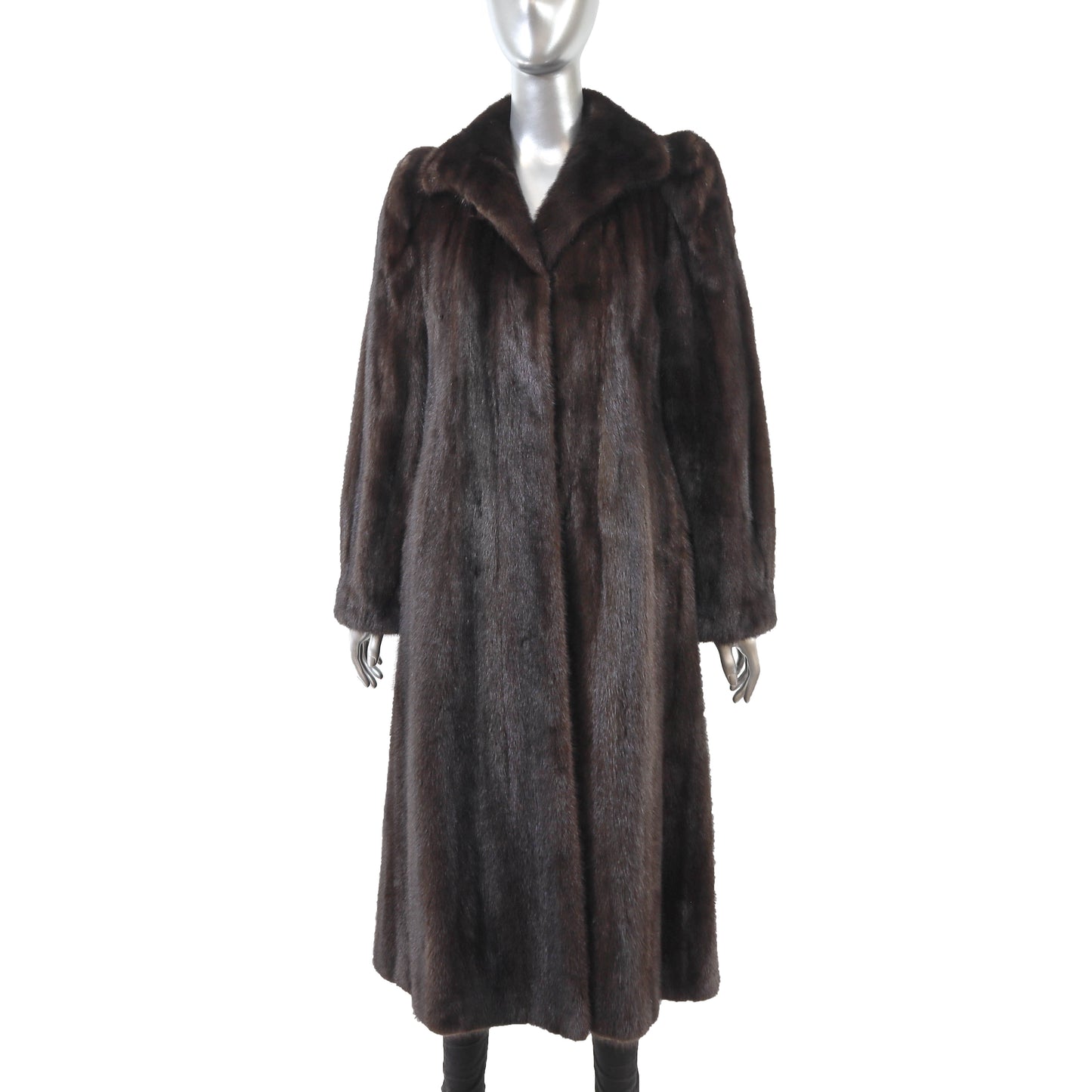 Dark Brown Mink Coat- Size S