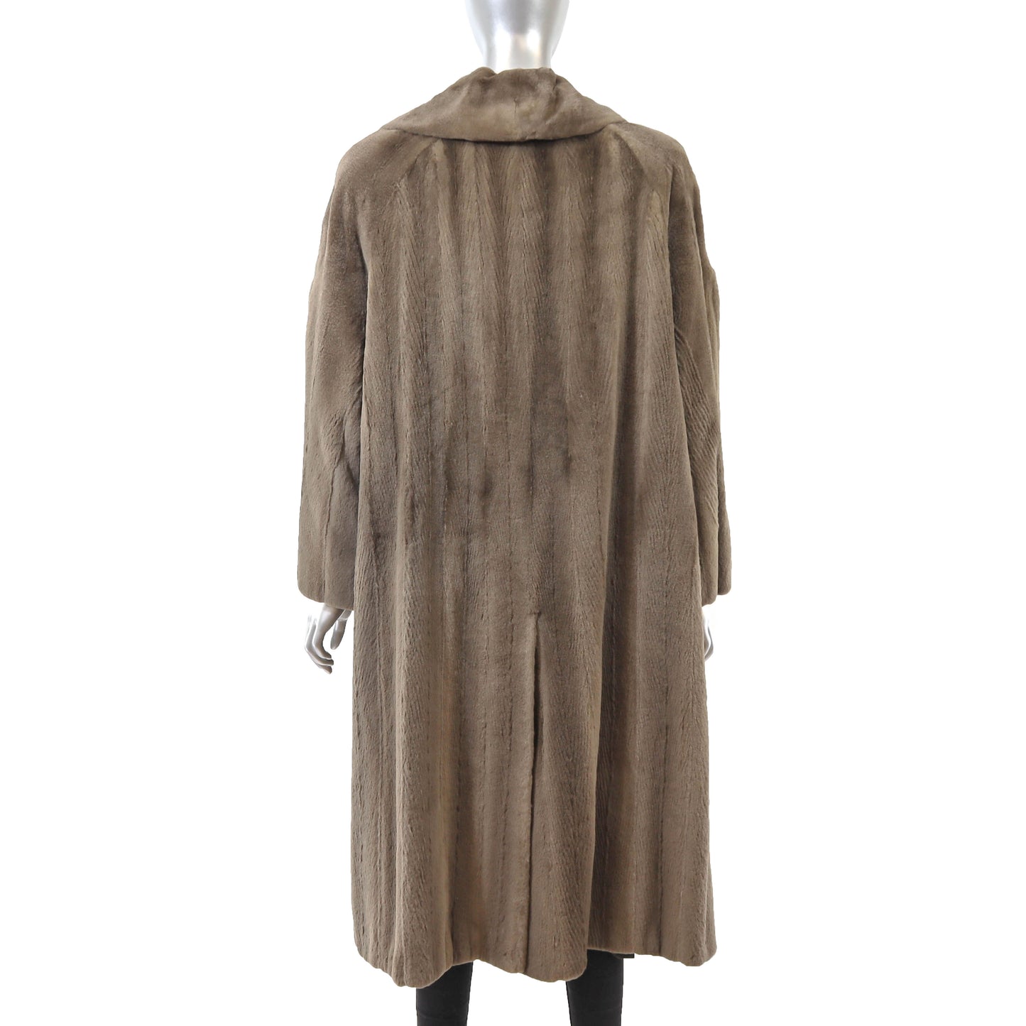 Brown Sheared Mink Coat- Size XXL