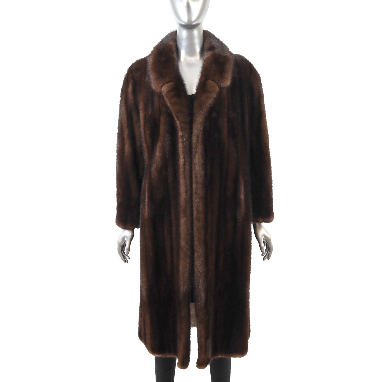 Brown Mink Coat- Size L