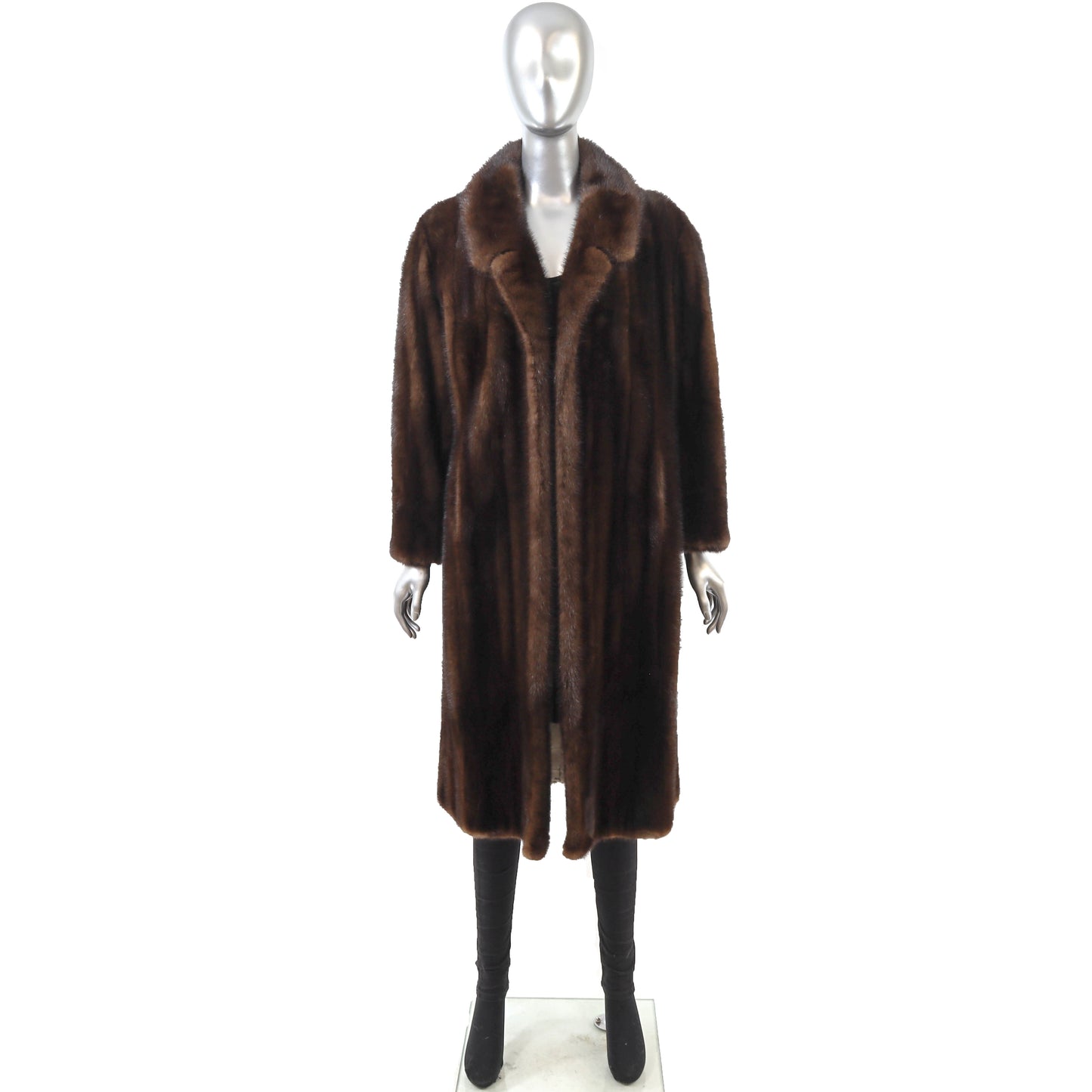 Brown Mink Coat- Size L