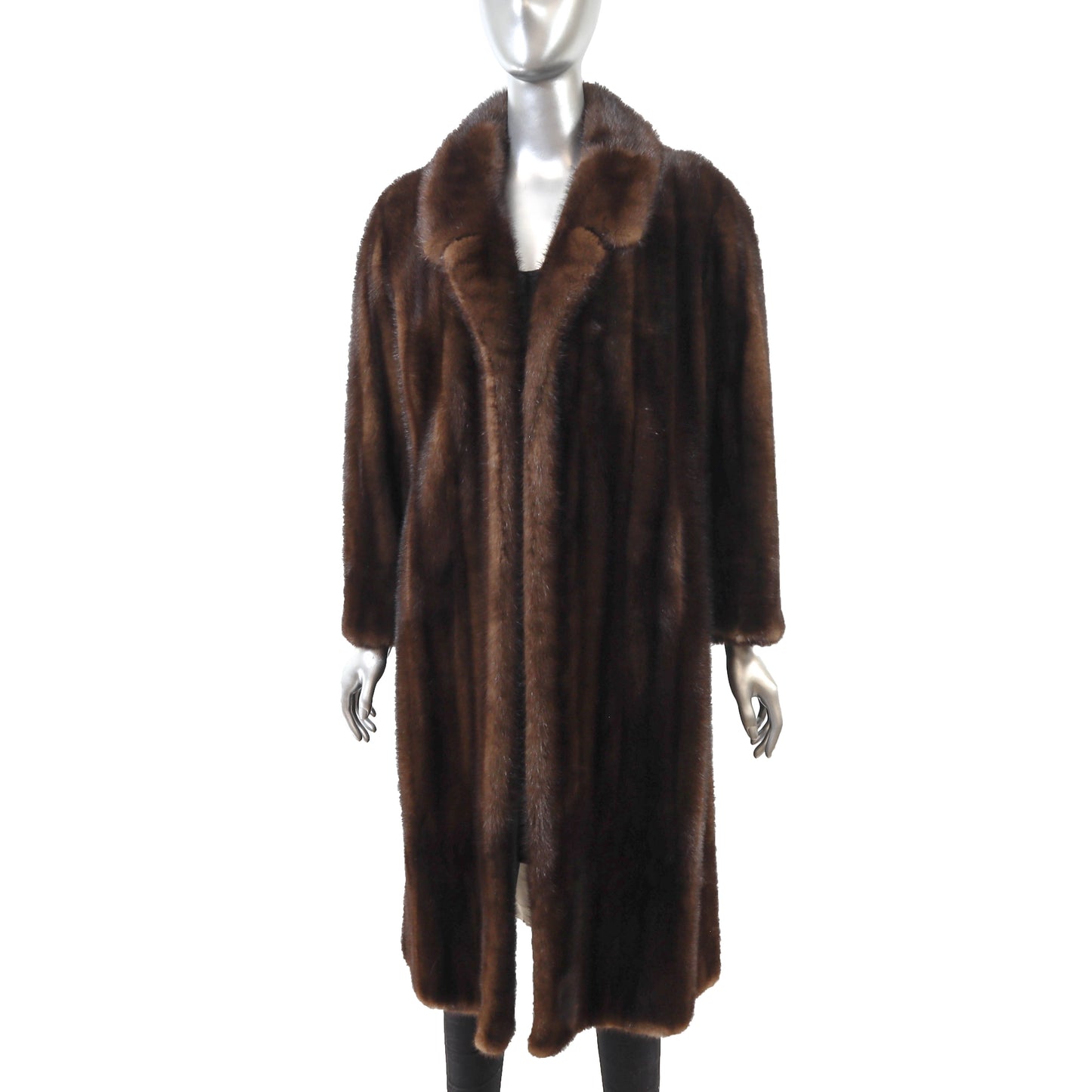 Brown Mink Coat- Size L